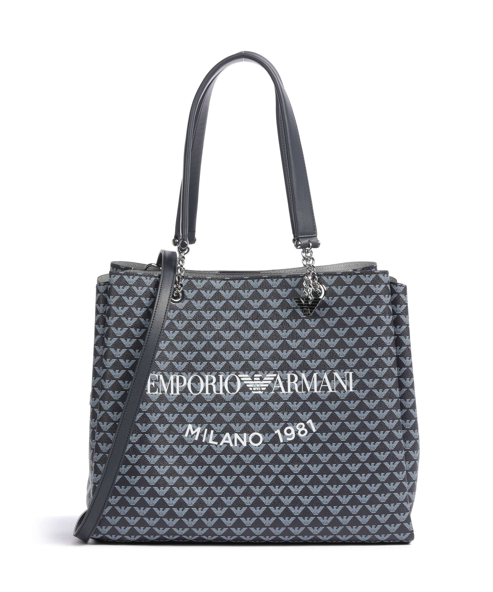 Emporio Armani Annie Torba na zakupy dark blue/deep blue/white