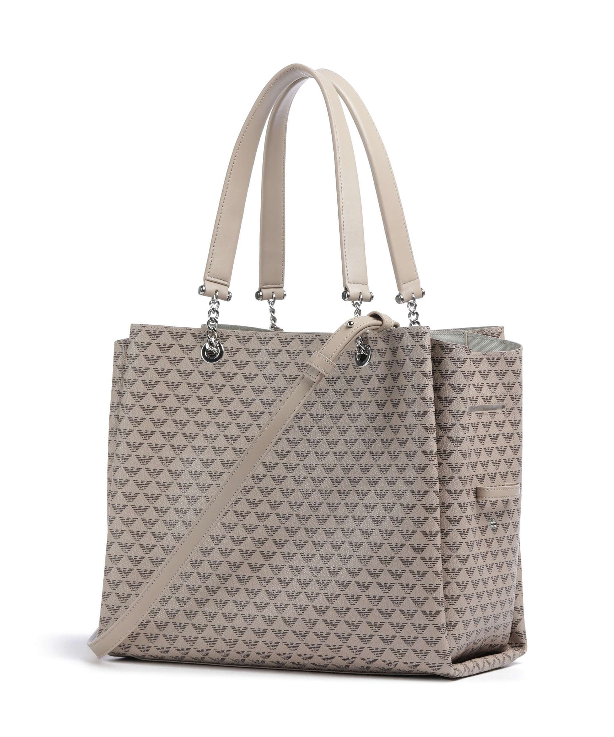 Emporio Armani Annie Torba na zakupy ecru/moro/rosso - Image 4