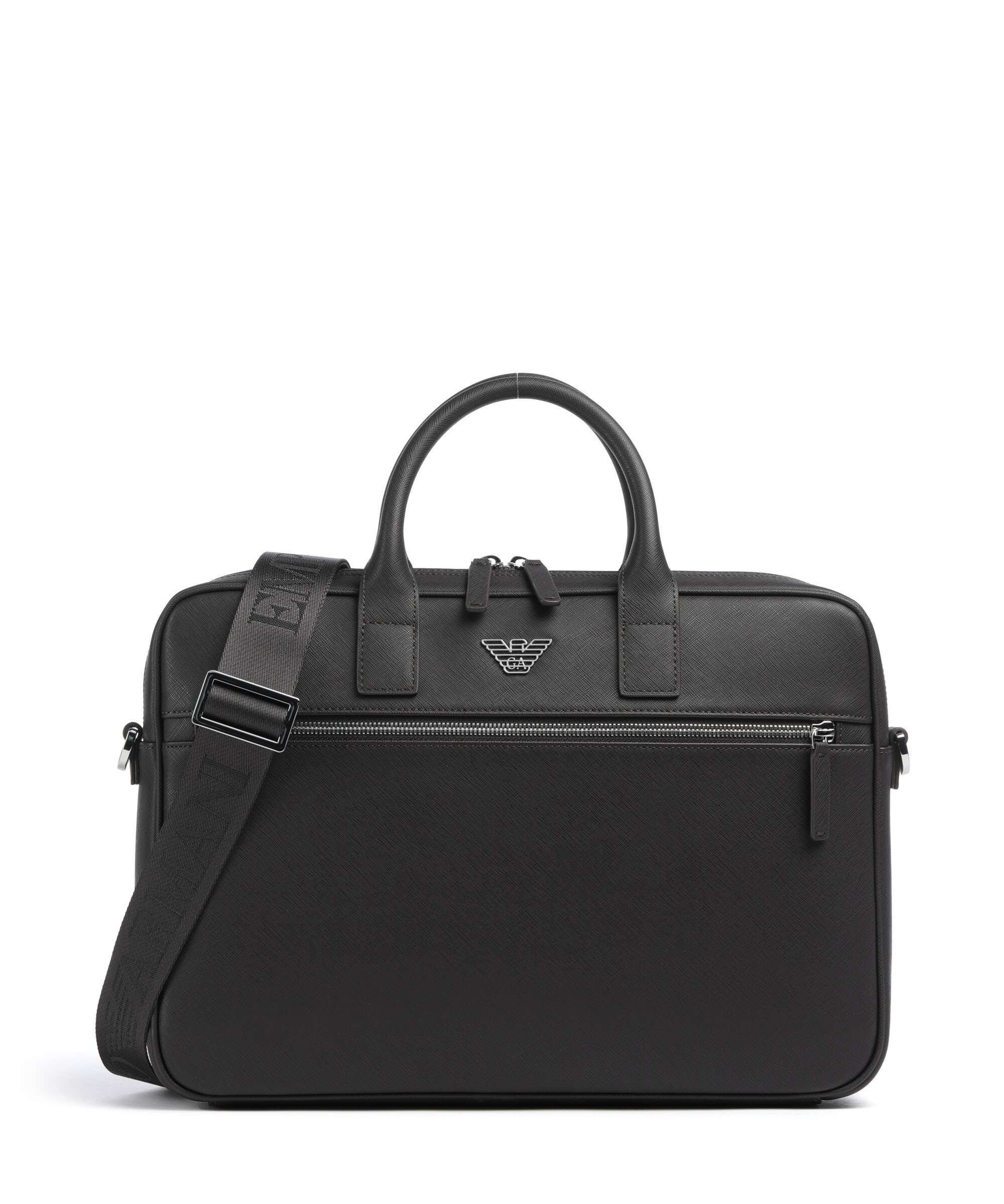 Emporio Armani Business Regenerated Aktówka ebony