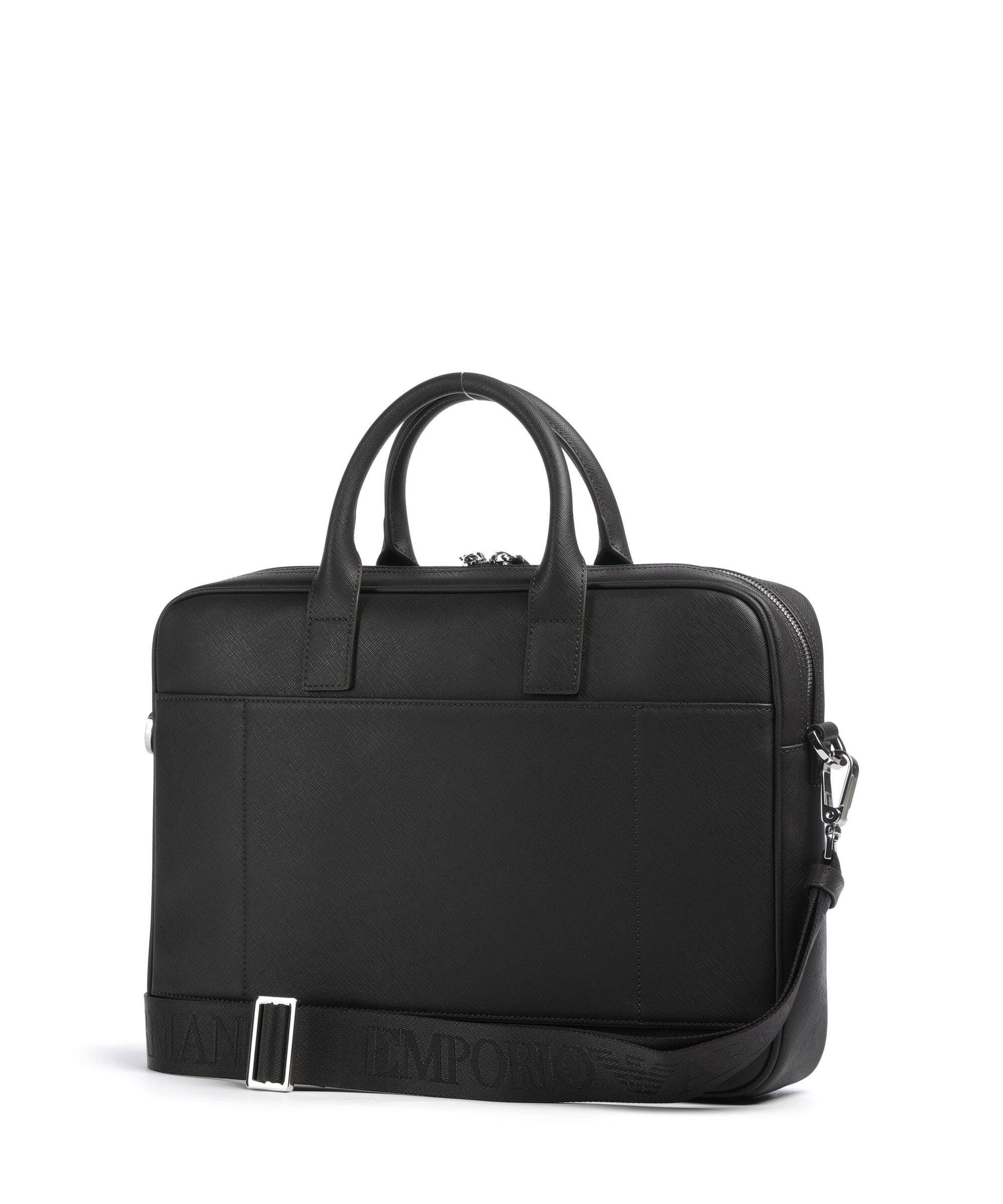 Emporio Armani Business Regenerated Aktówka ebony - Image 2