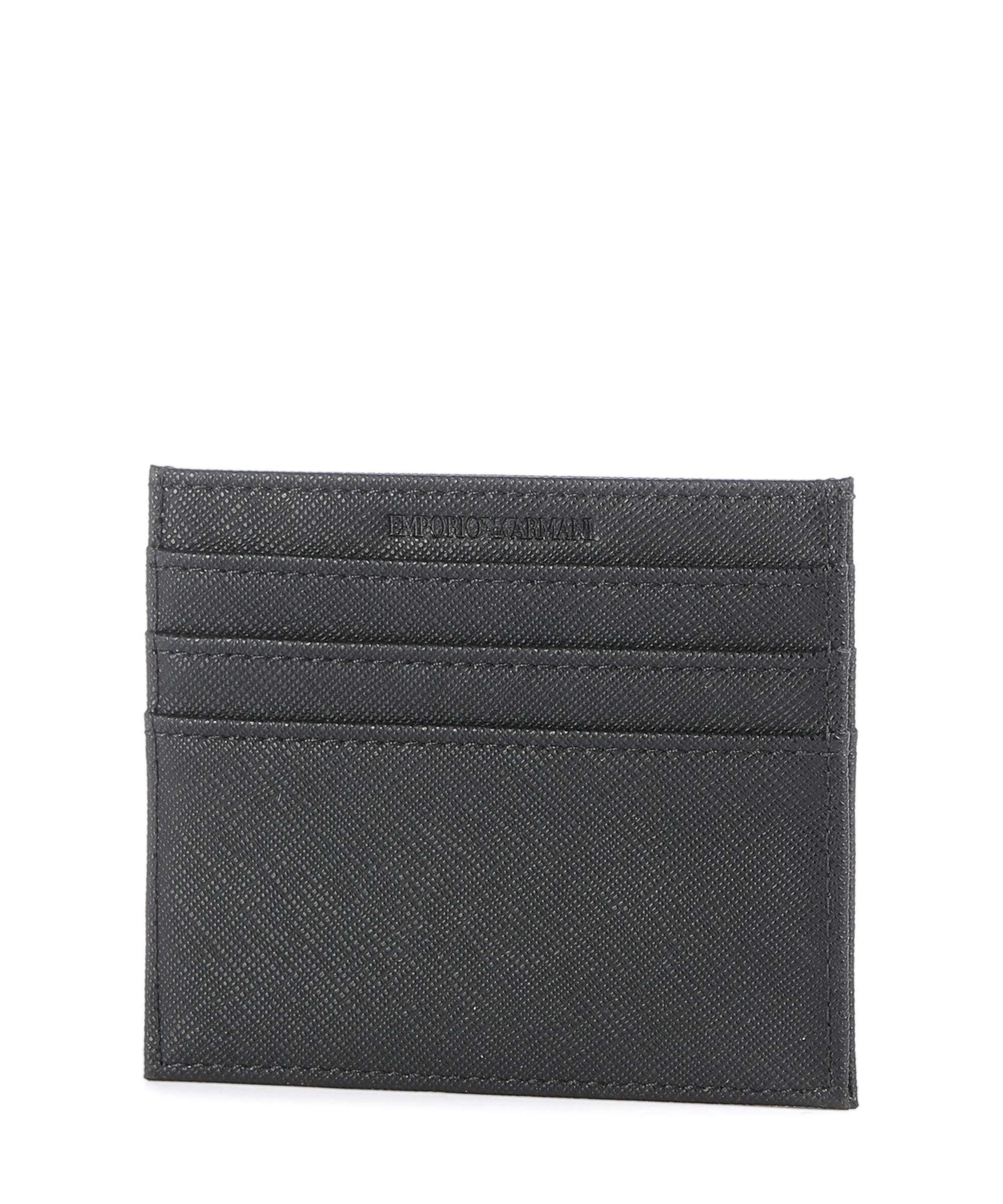 Emporio Armani Business Regenerated Etui na karty kredytowe black - Image 2