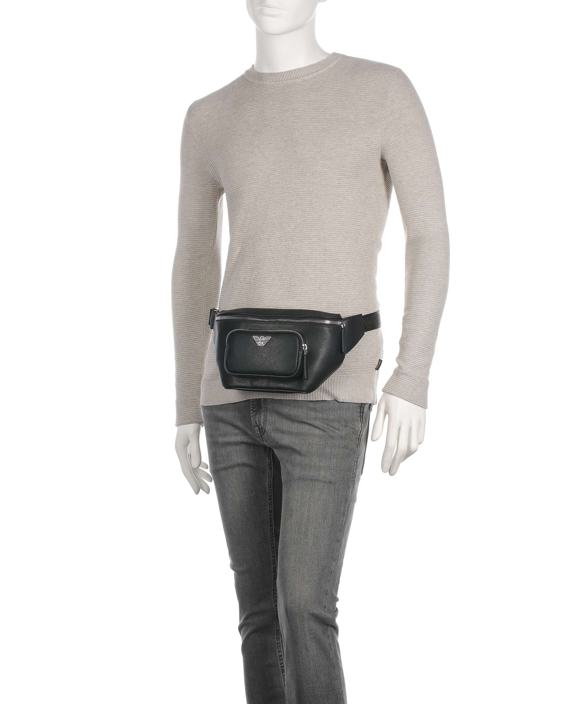 Emporio Armani Business Regenerated Saszetka nerka black - Image 3