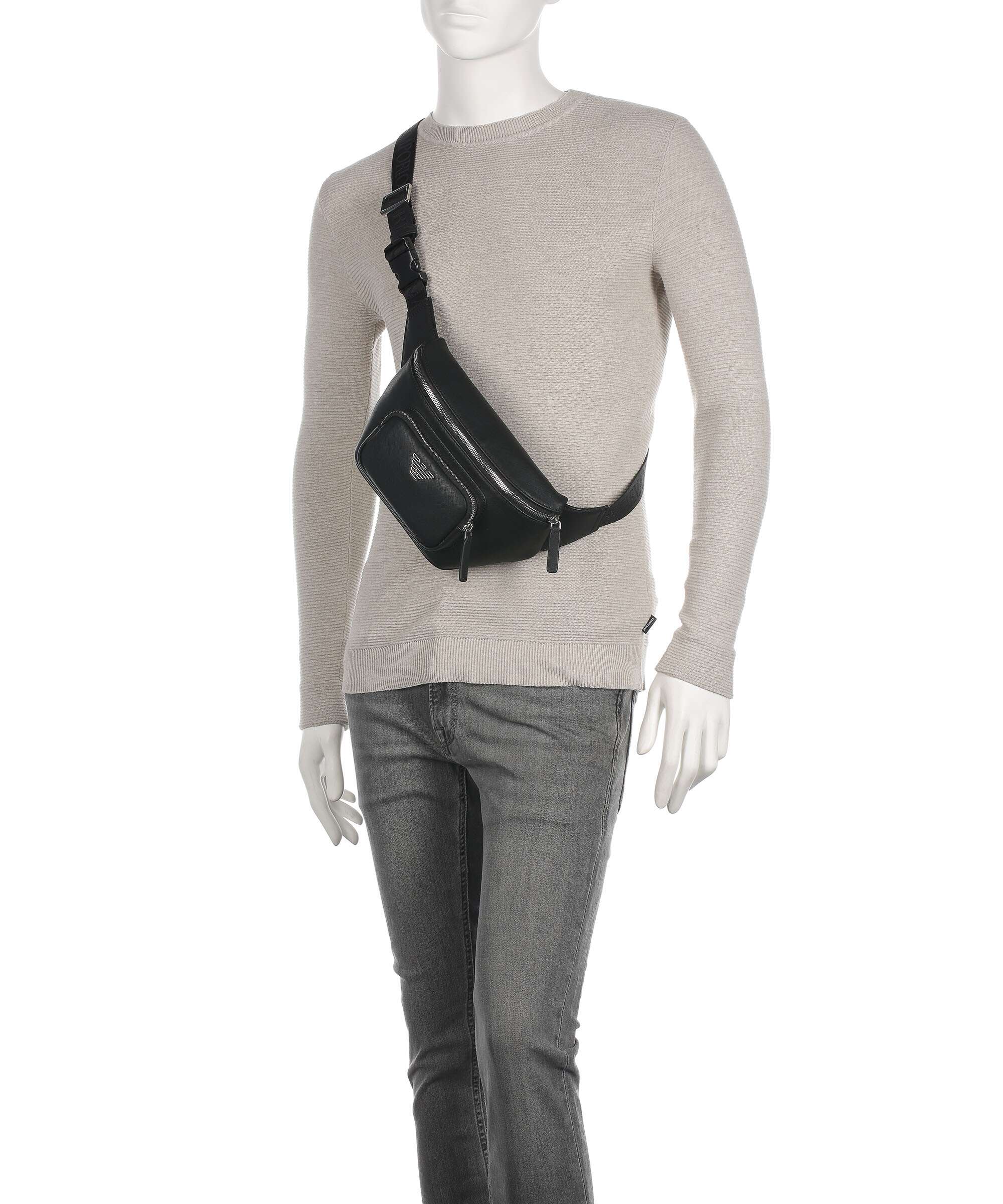 Emporio Armani Business Regenerated Saszetka nerka black - Image 4