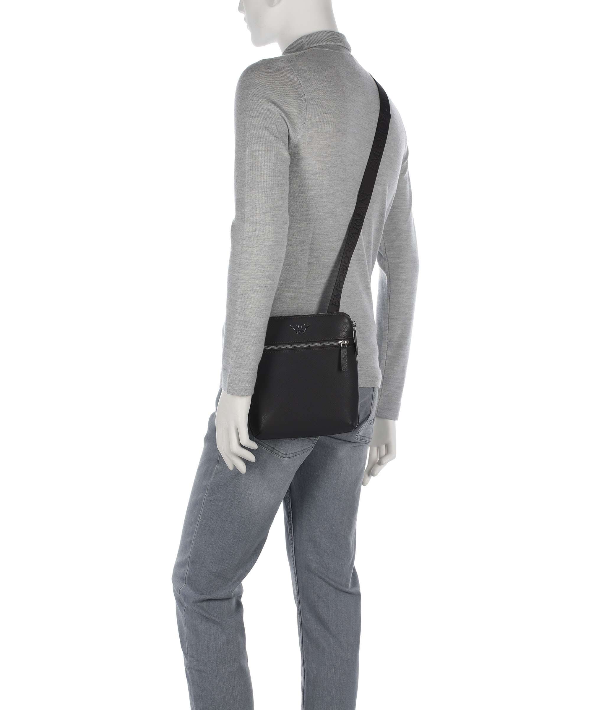 Emporio Armani Business Regenerated Torba przez ramię ebony - Image 3