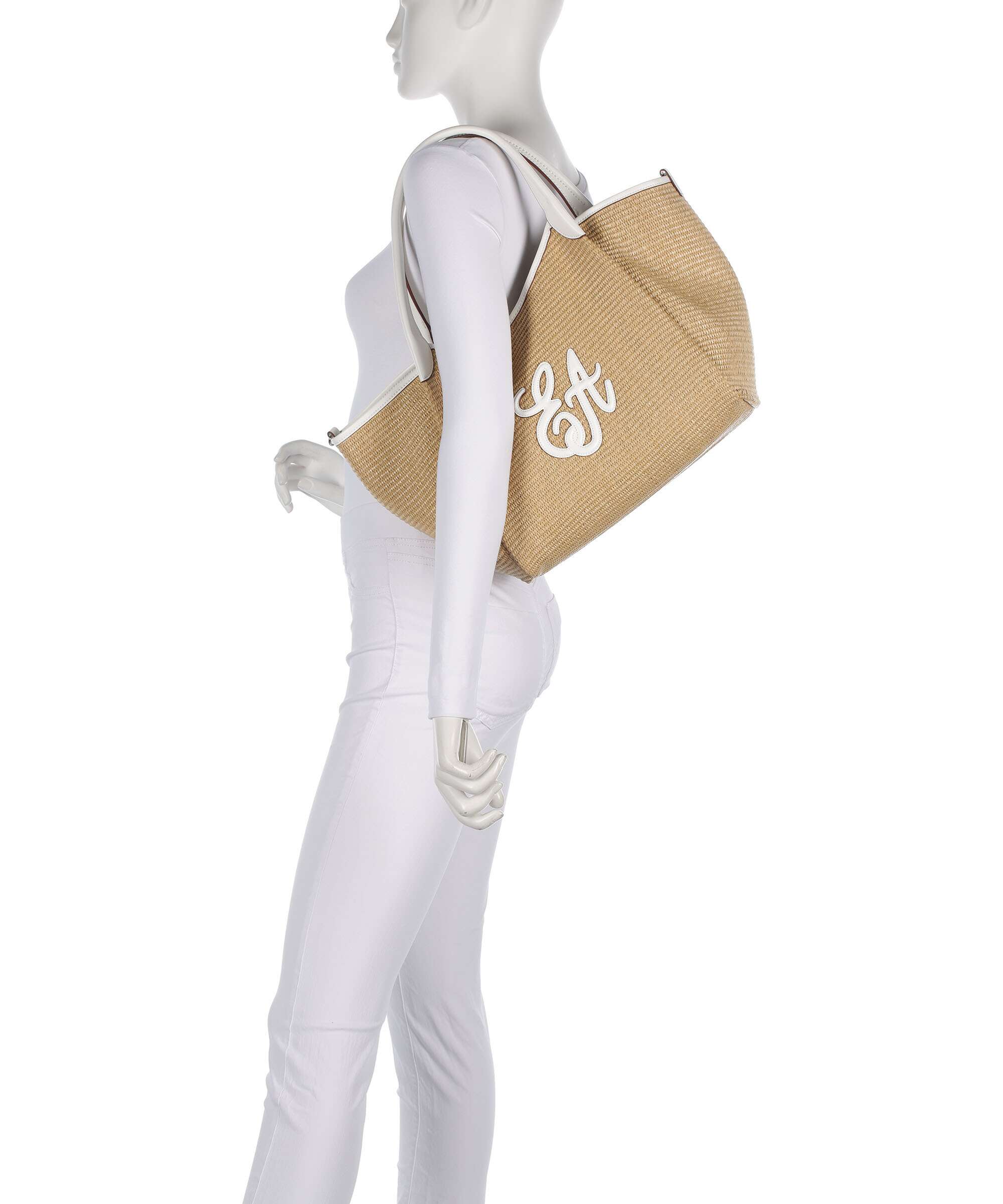 Emporio Armani Durini 24 M-L Torba na zakupy naturale/bianco - Image 3