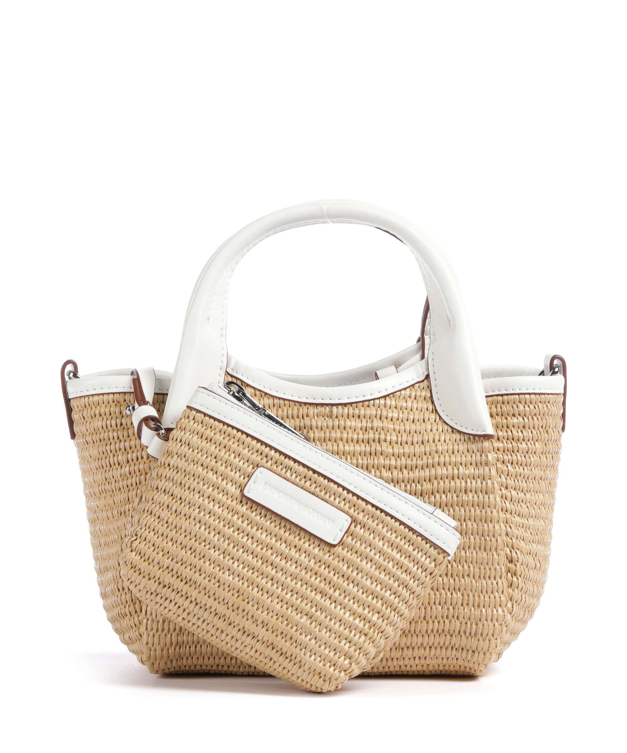 Emporio Armani Durini 24 S Torba przez ramię naturale/bianco - Image 4