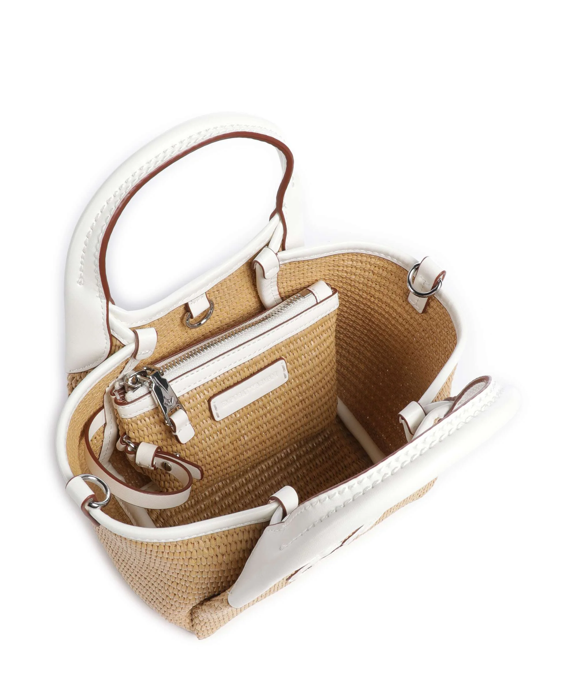 Emporio Armani Durini 24 S Torba przez ramię naturale/bianco - Image 6