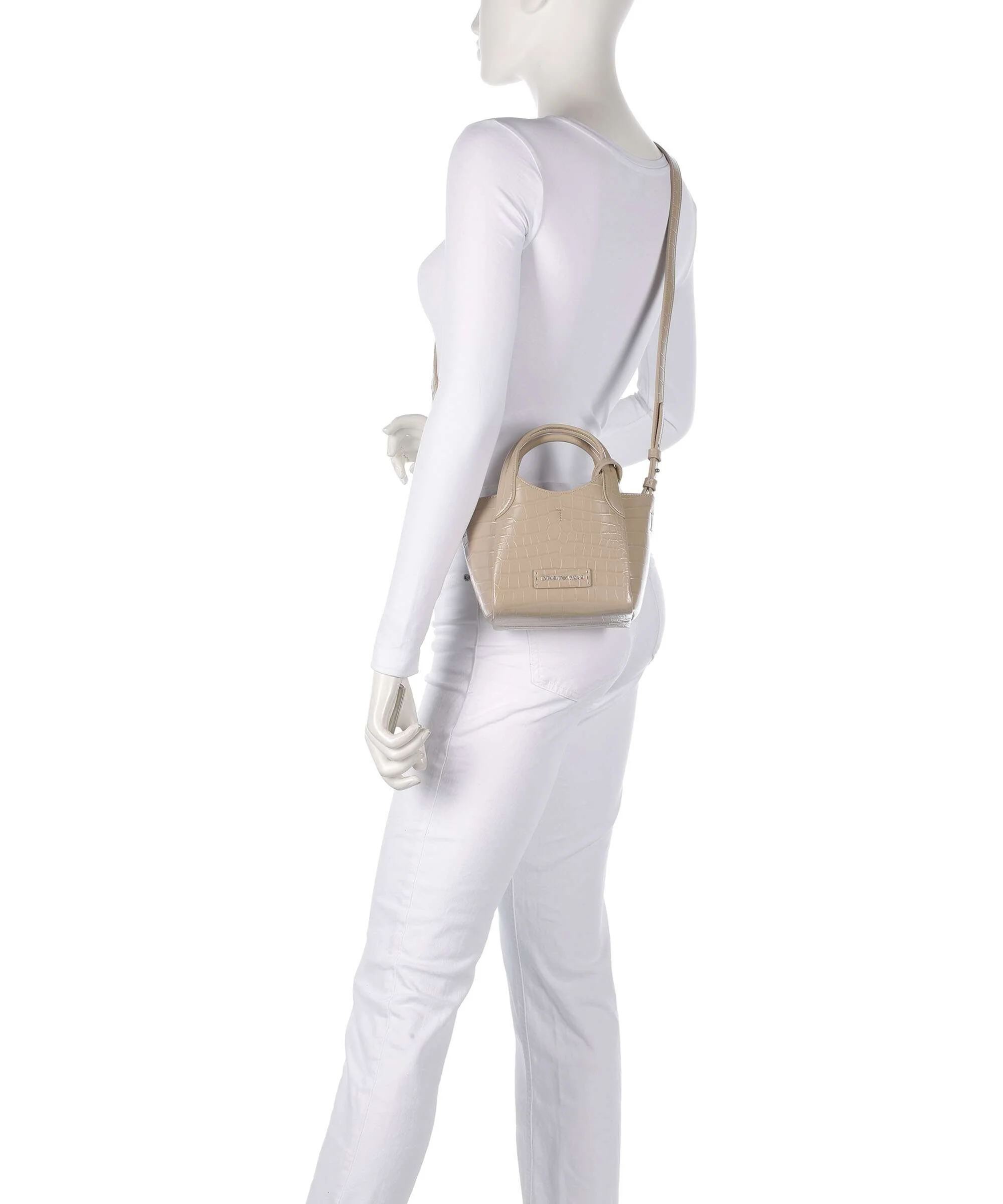 Emporio Armani Durini 24 Torba przez ramię beige - Image 3