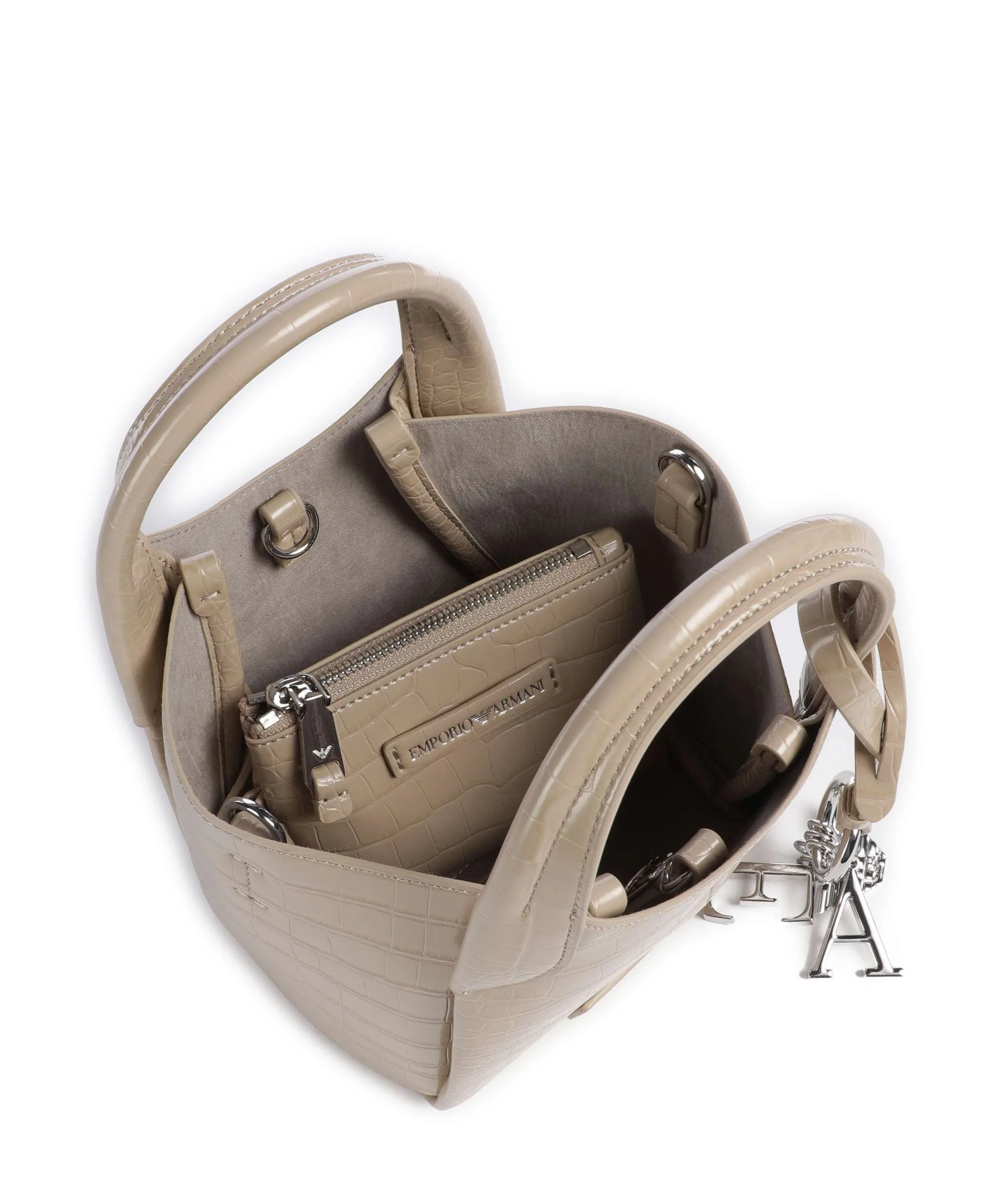 Emporio Armani Durini 24 Torba przez ramię beige - Image 7