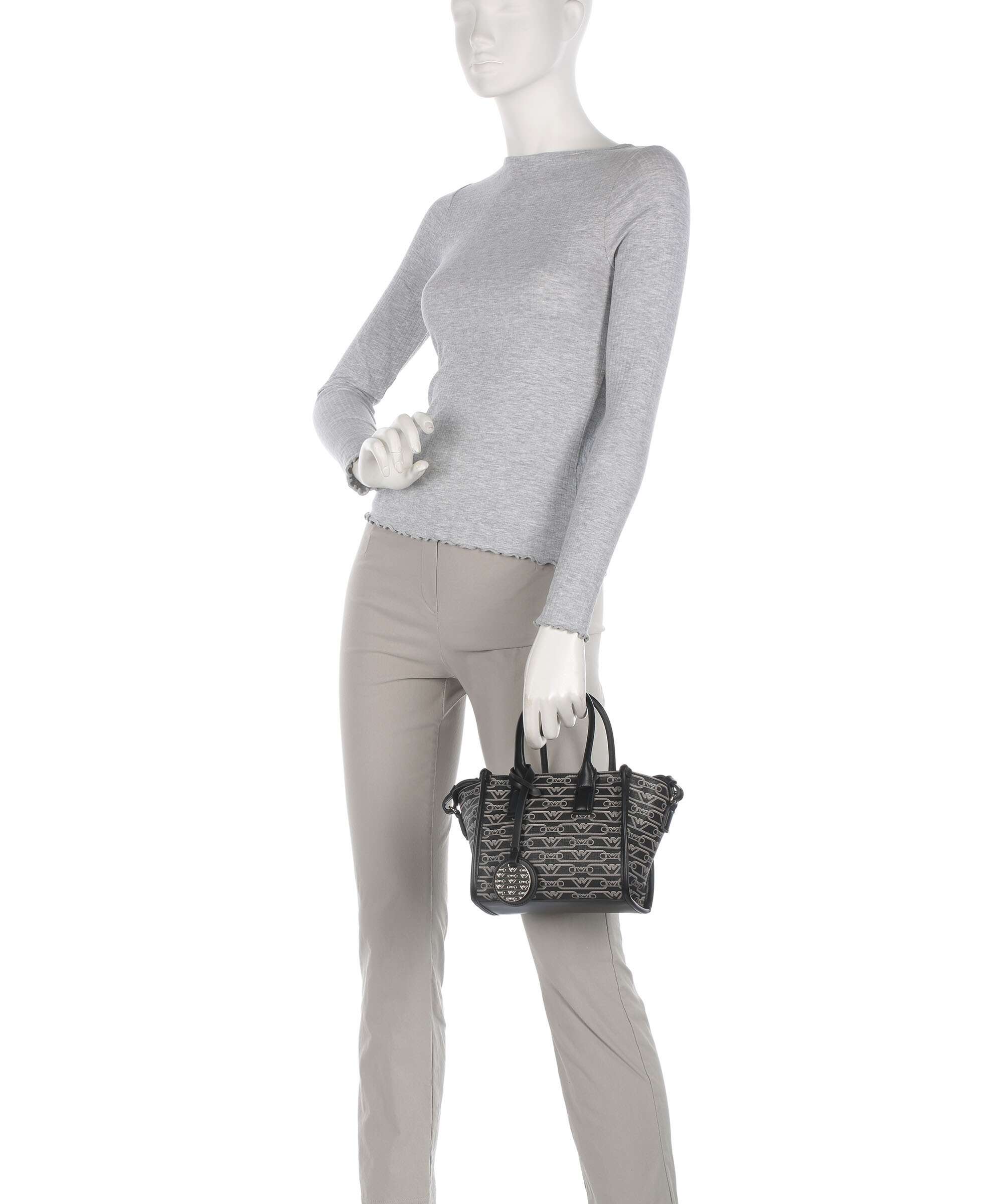 Emporio Armani La Gio Torba przez ramię nero/ecru - Image 3