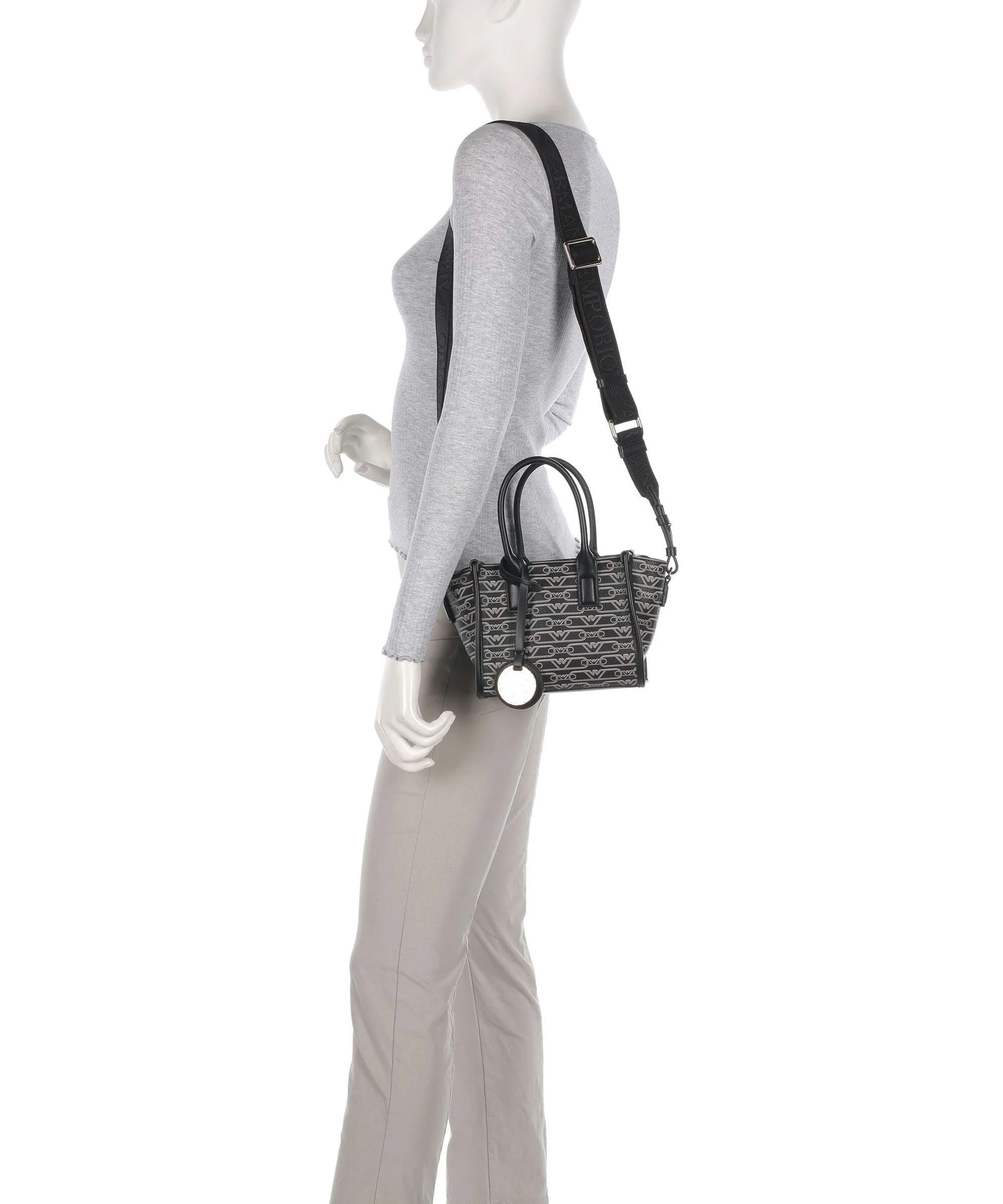 Emporio Armani La Gio Torba przez ramię nero/ecru - Image 4
