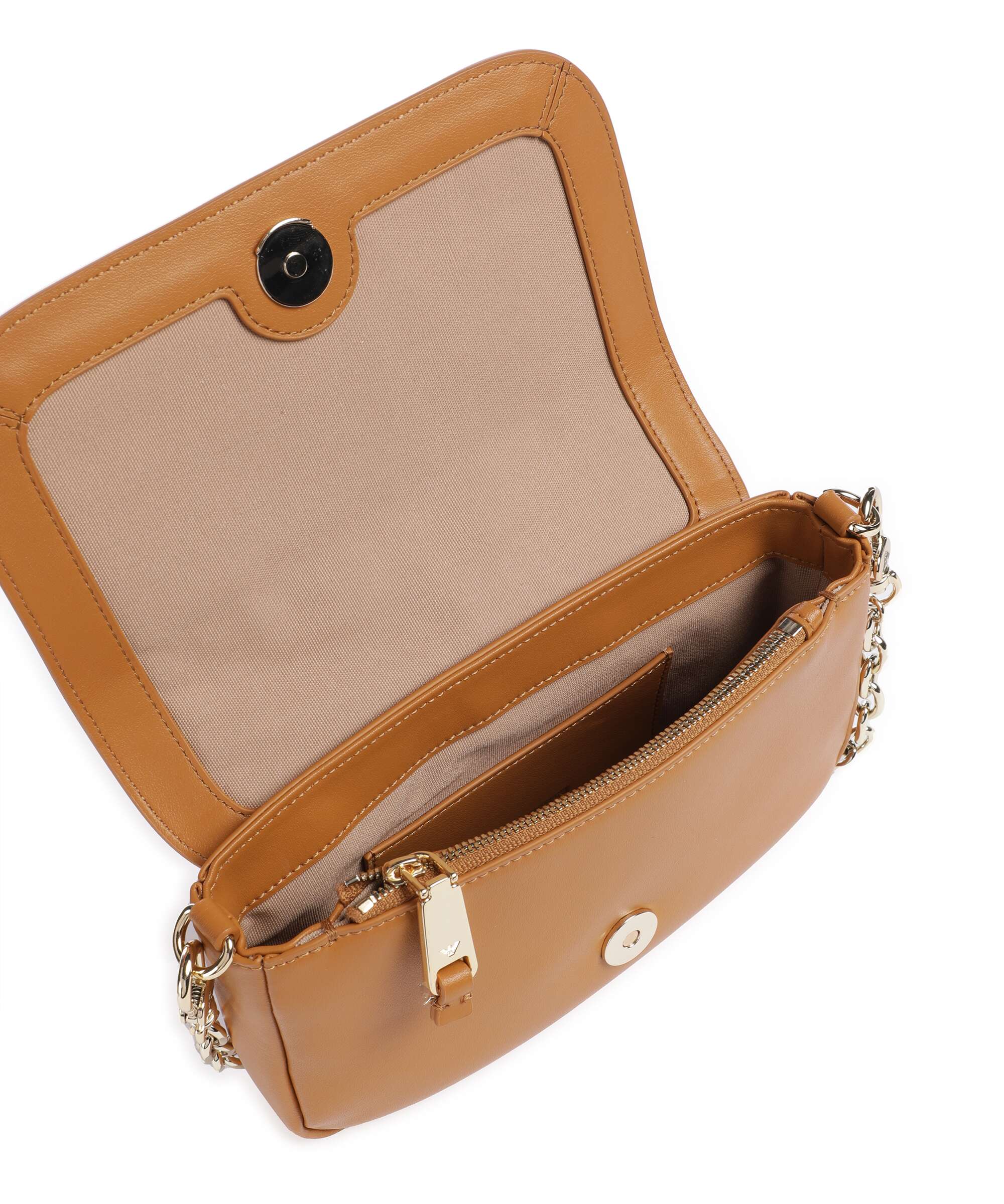 Emporio Armani Lilly Torba przez ramię caramello - Image 6