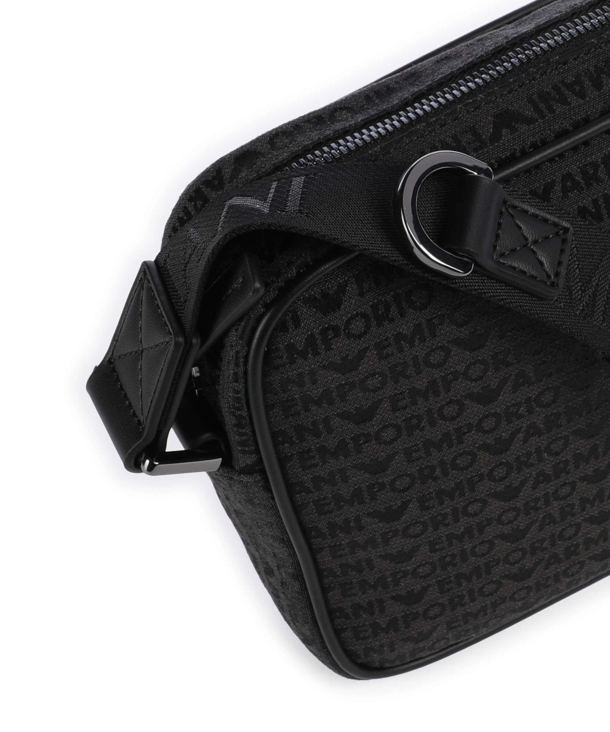 Emporio Armani Logo Jacquard Torba przez ramię bristol black - Image 4