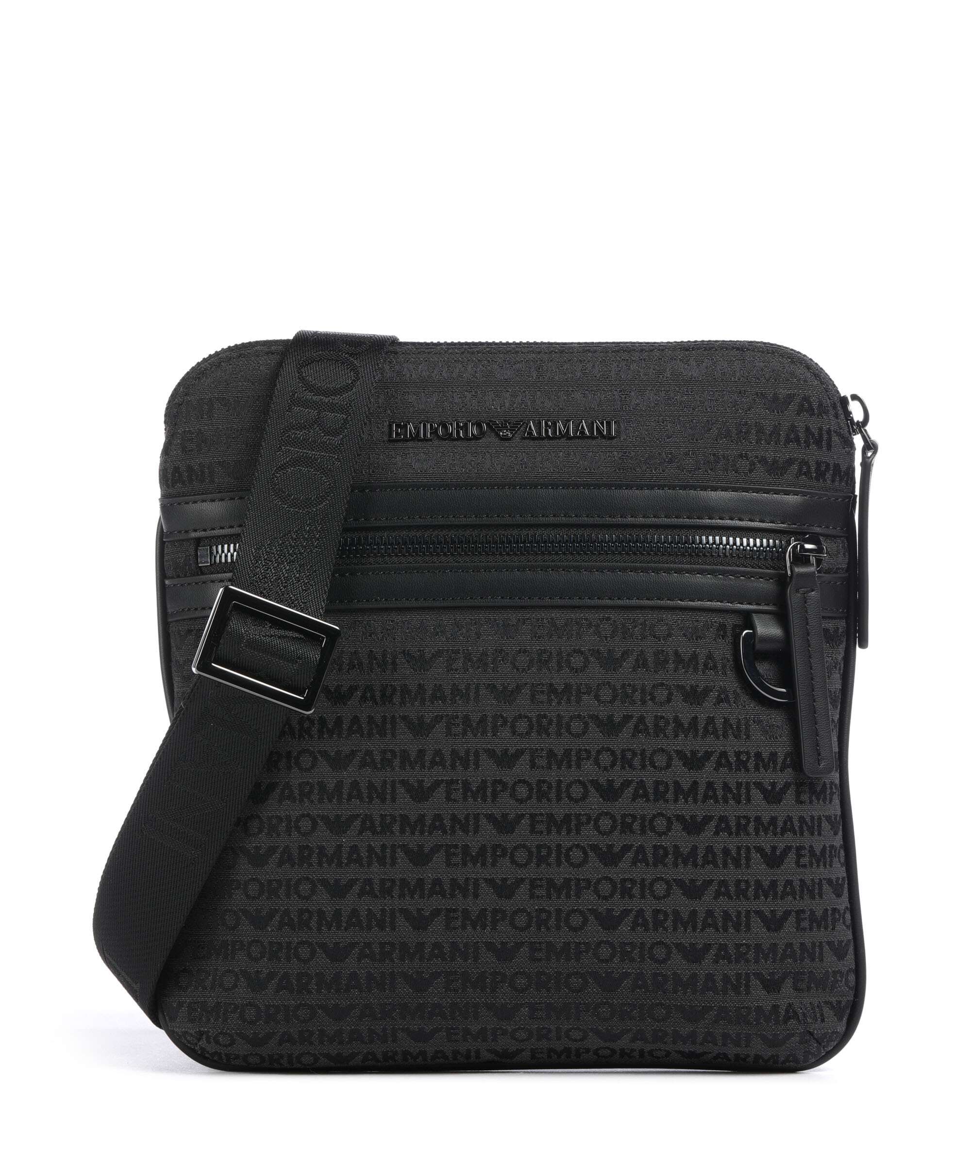 Emporio Armani Logo Jacquard Torba przez ramię bristol black