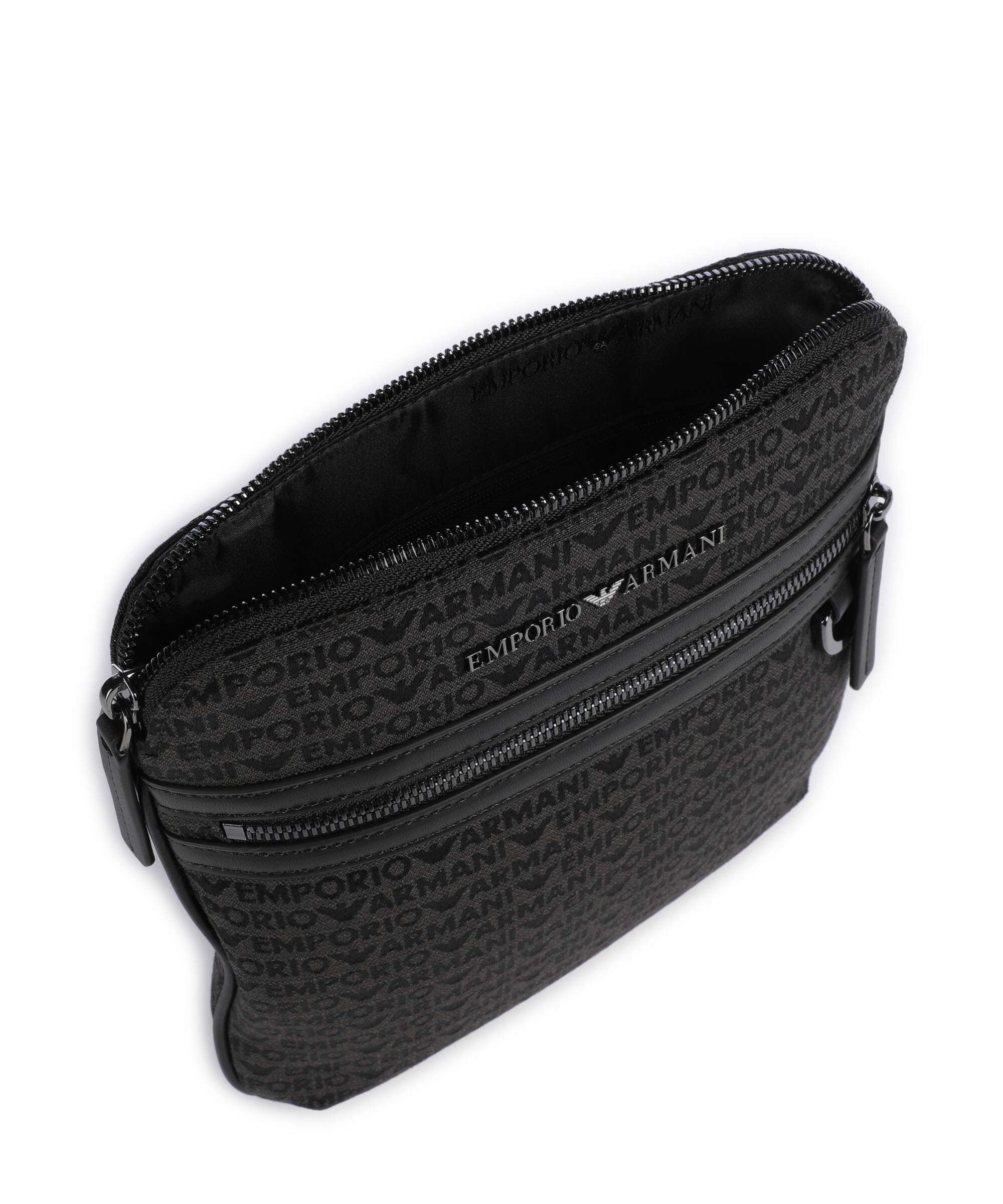 Emporio Armani Logo Jacquard Torba przez ramię bristol black - Image 6