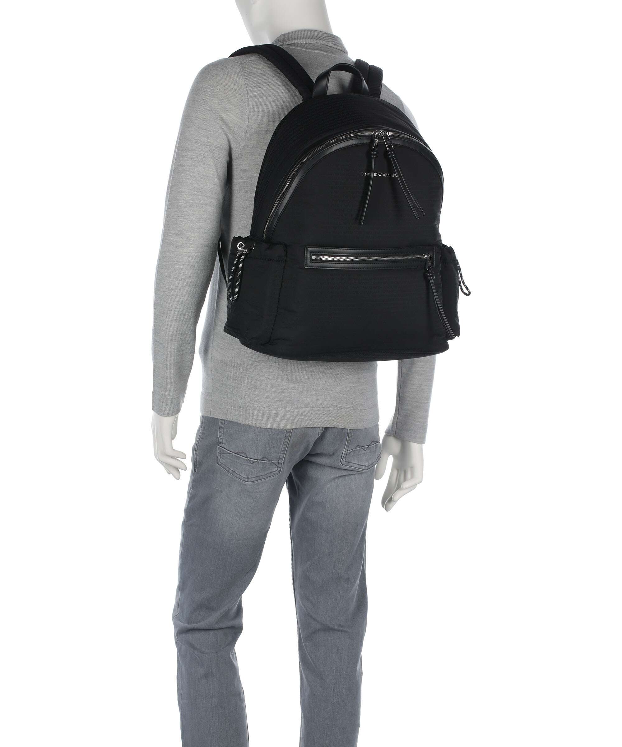 Emporio Armani Monogram Plecak black - Image 3