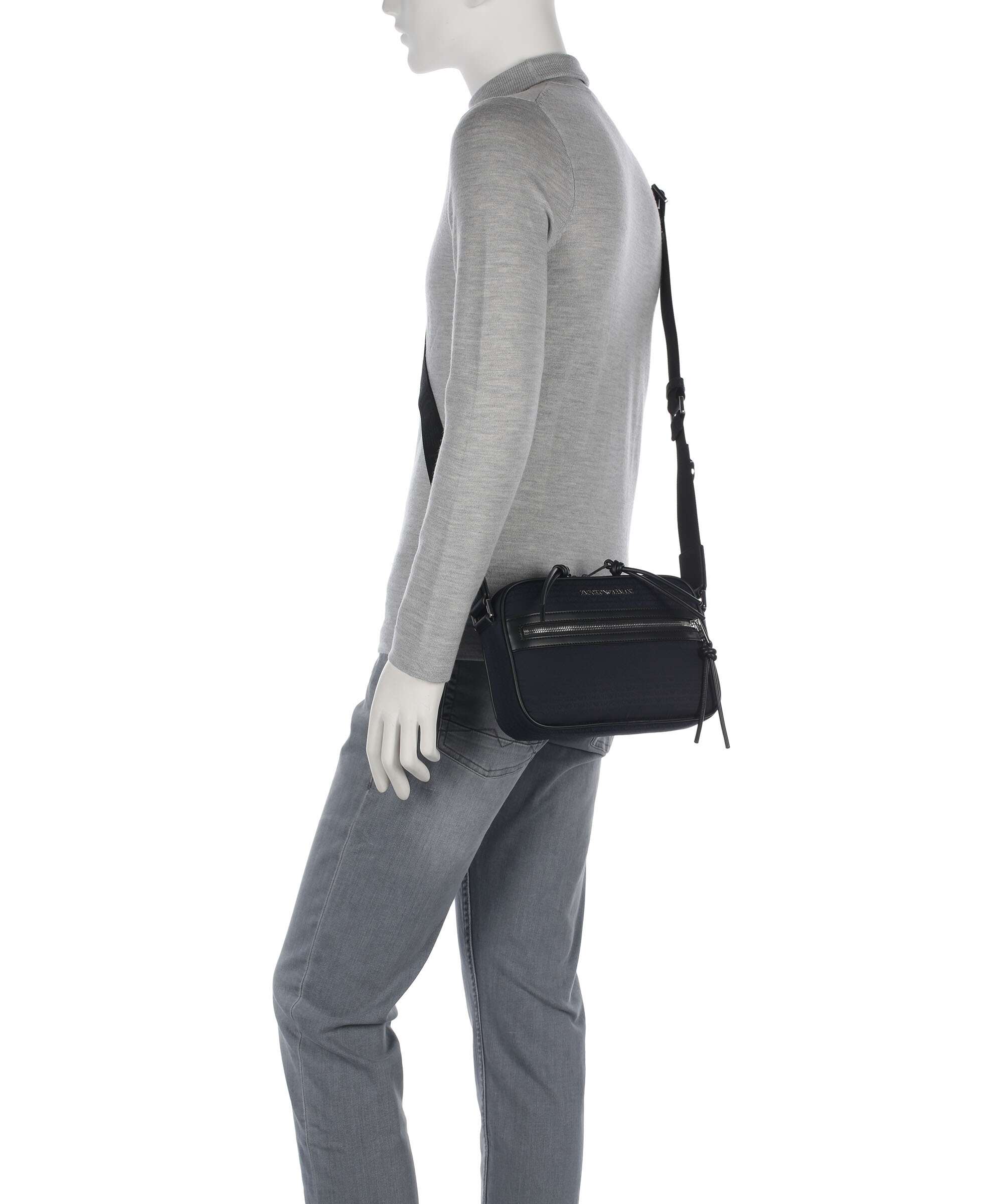 Emporio Armani Monogram Torba przez ramię iconico blu navy - Image 3