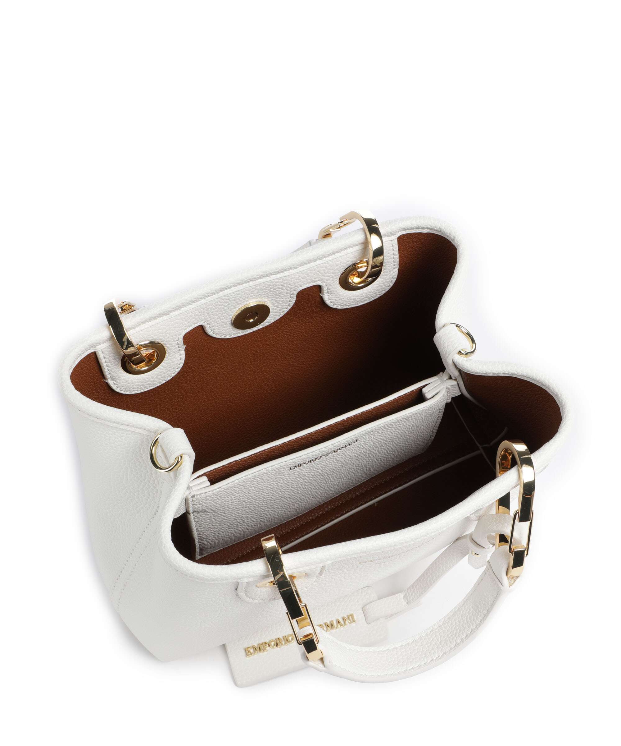 Emporio Armani My EA Torebka bianco/cuoio - Image 5