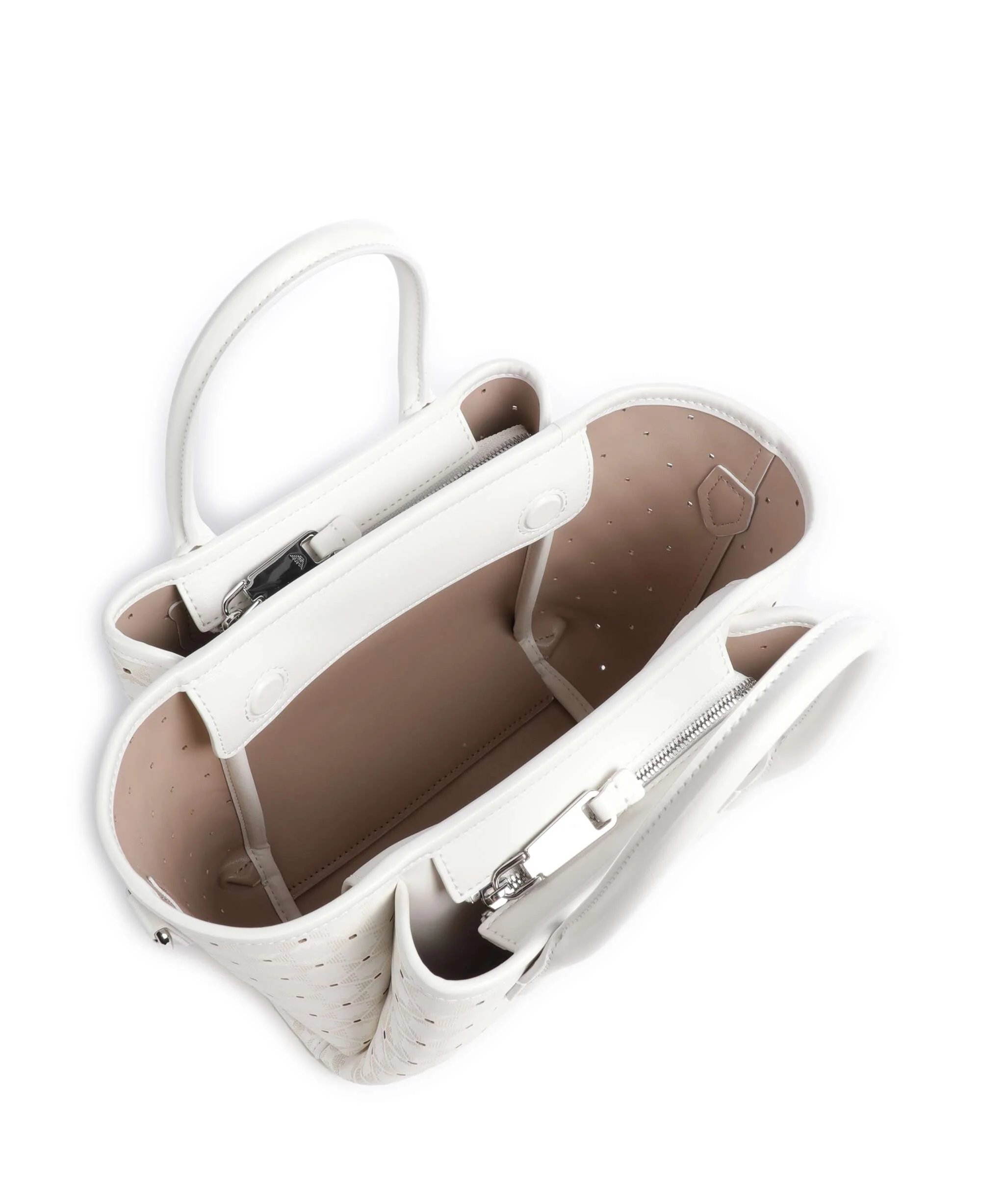 Emporio Armani Odette S Torebka bianco/nudo - Image 6