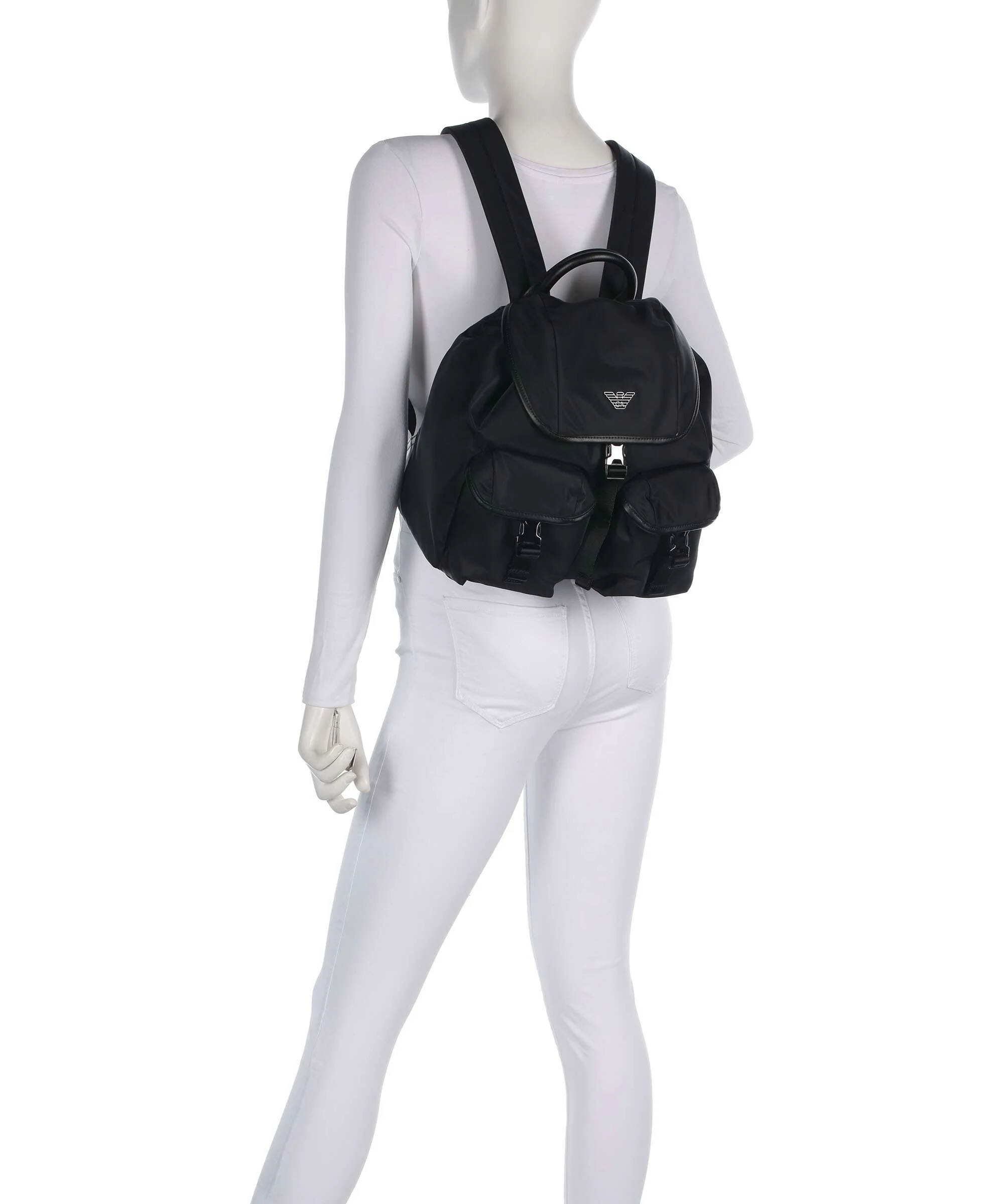 Emporio Armani Recycled Nylon Plecak black beauty - Image 3
