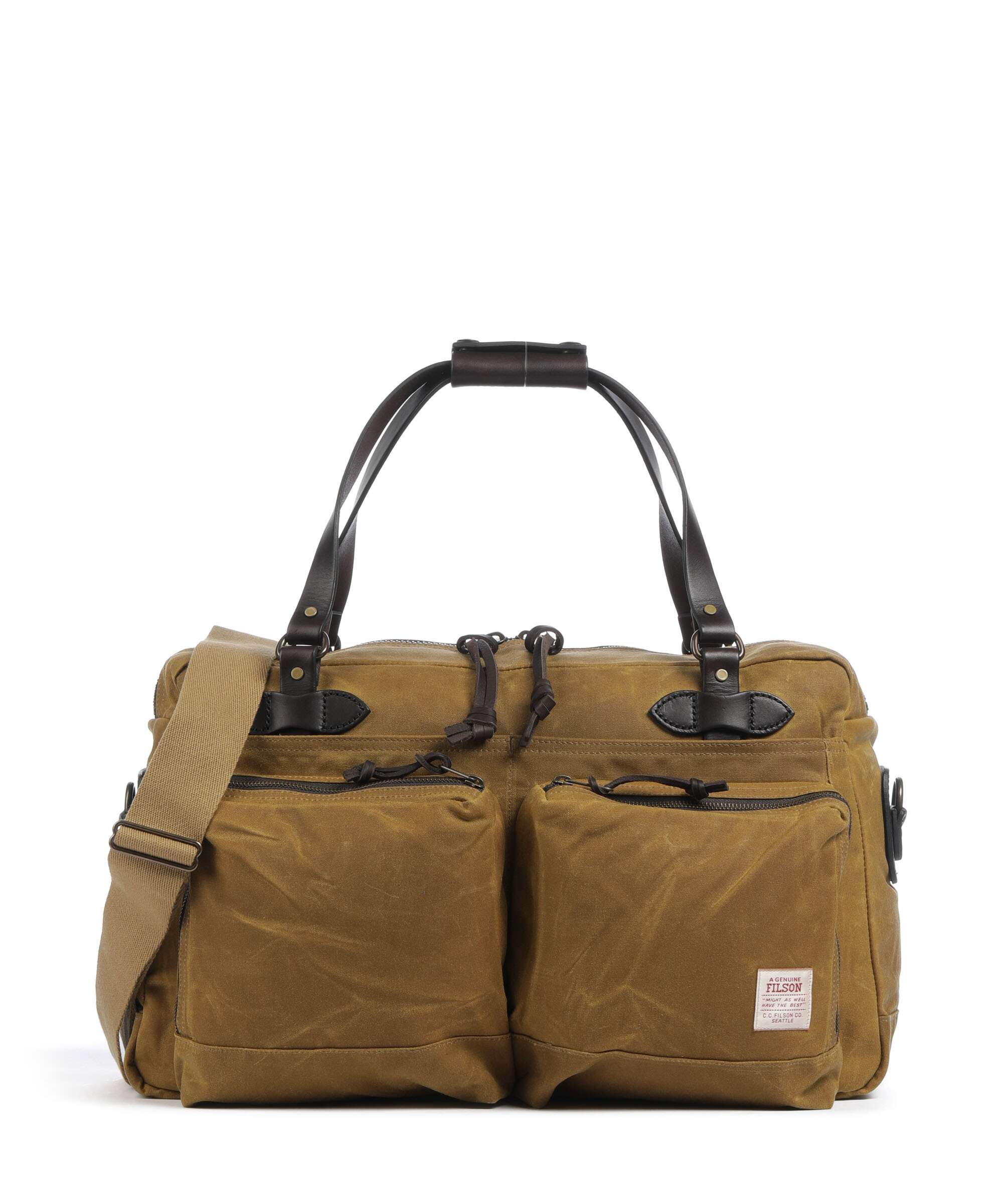 Filson Oil Finish Tin Cloth 24HR Duffle Torba weekendowa dark tan