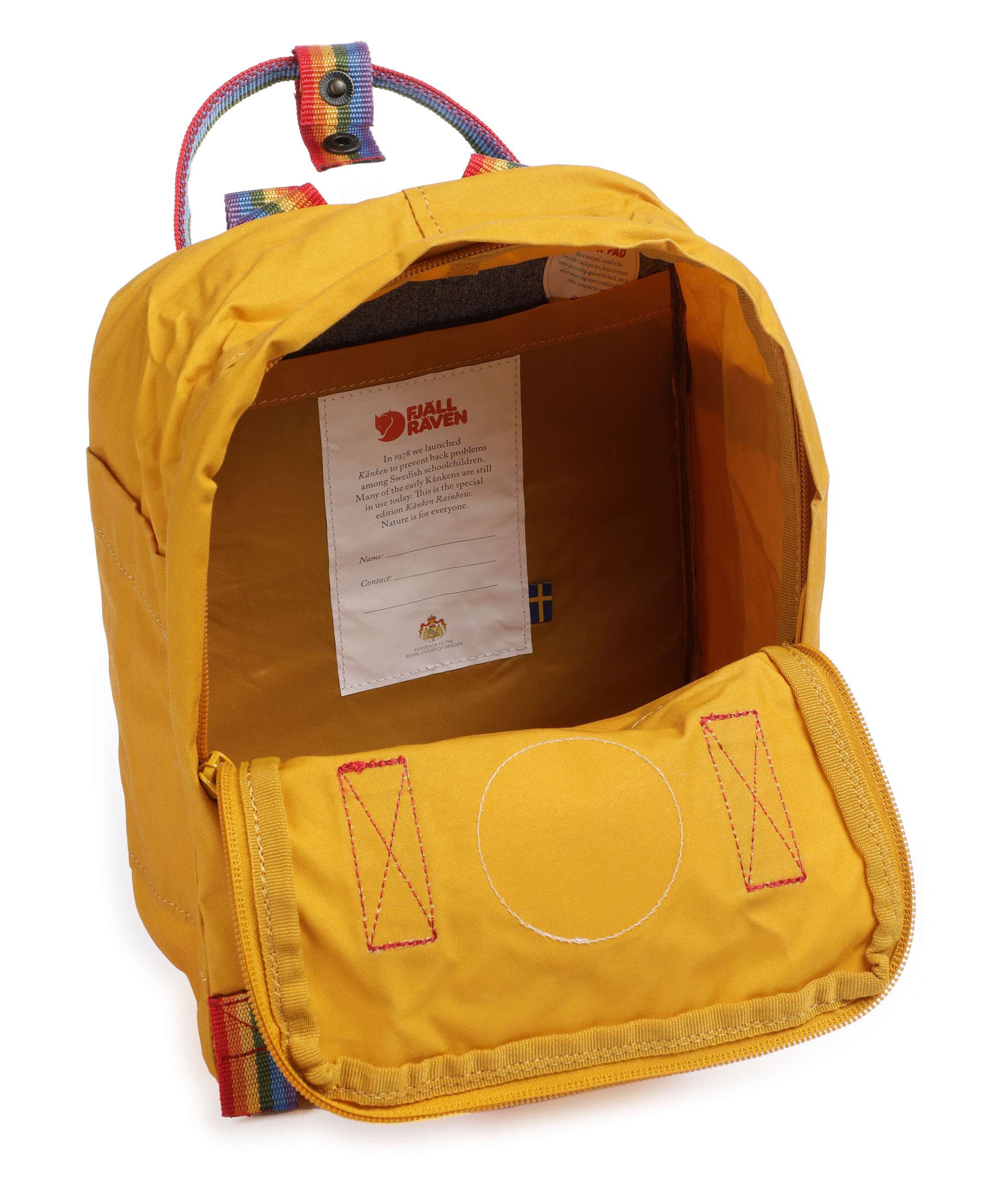 Fjällräven Kånken Rainbow Mini Plecak ochre/rainbow - Image 5