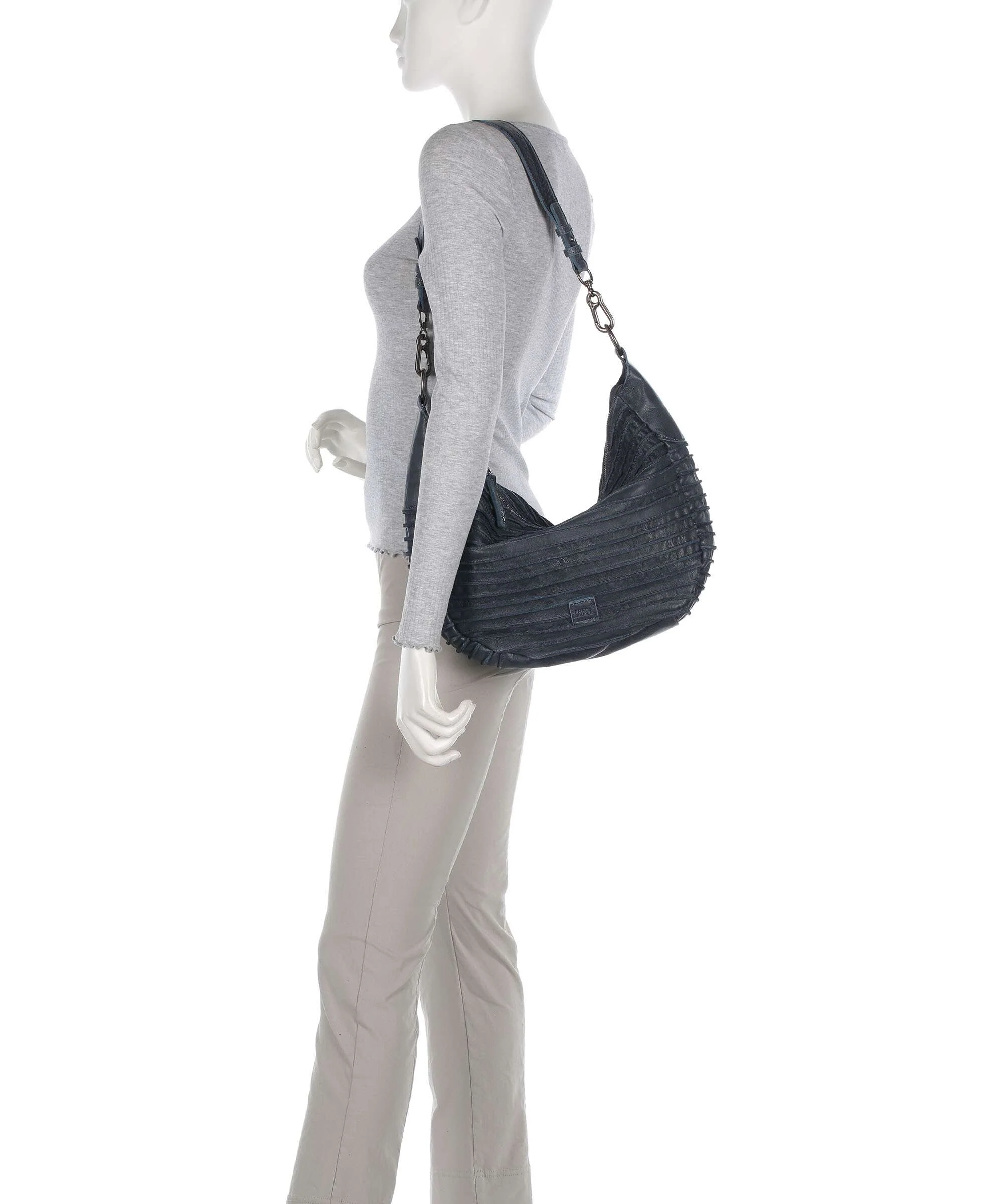 FredsBruder Bestseller Riffel Flowow Torebka worek dusty blue - Image 3