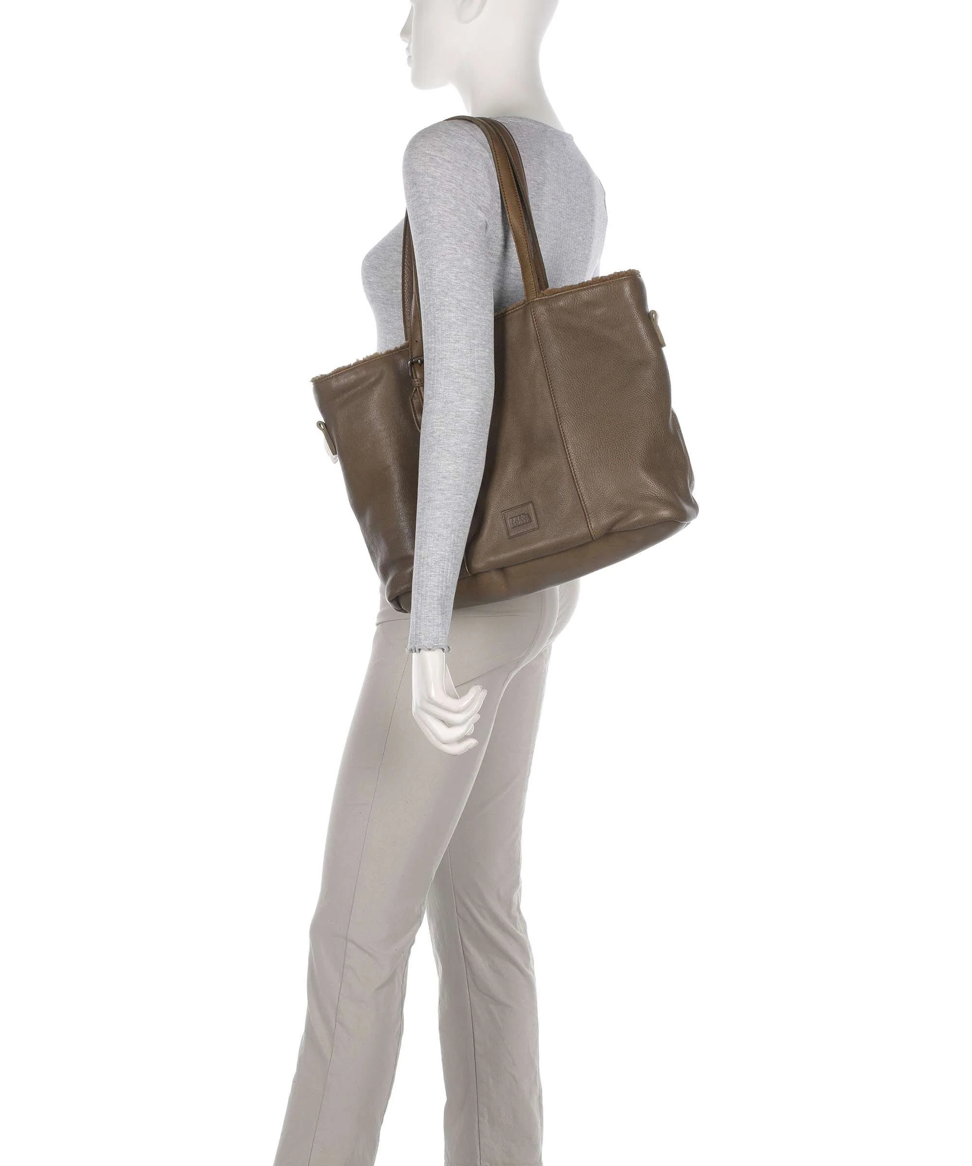 FredsBruder Inside Out Torba na zakupy olive - Image 3