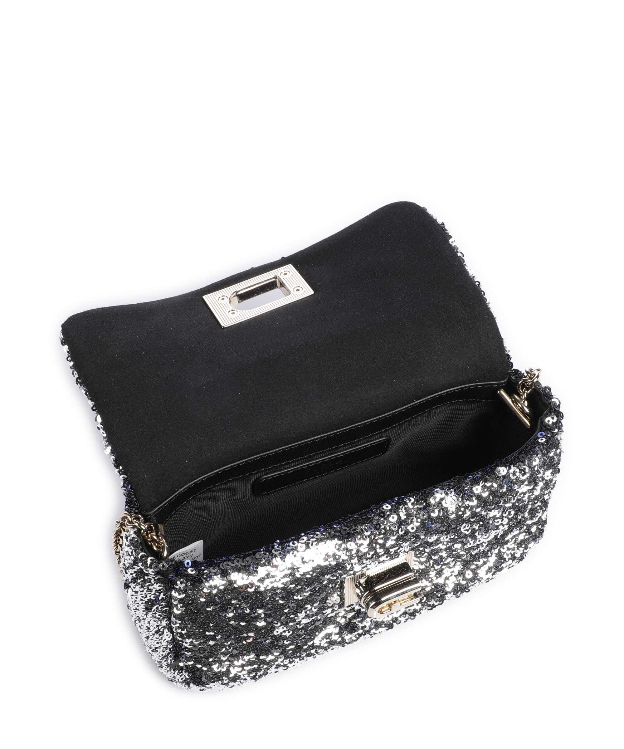 Furla 1927 Mini Soft Torba przez ramię dark silver - Image 6