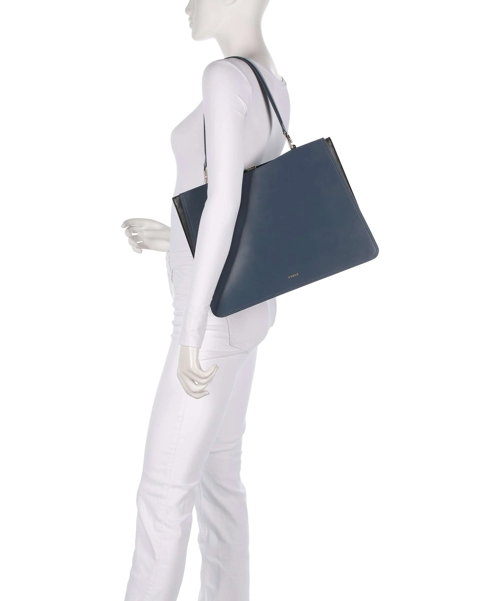 Furla Agata L Torba na zakupy grigio blu/nero - Image 3