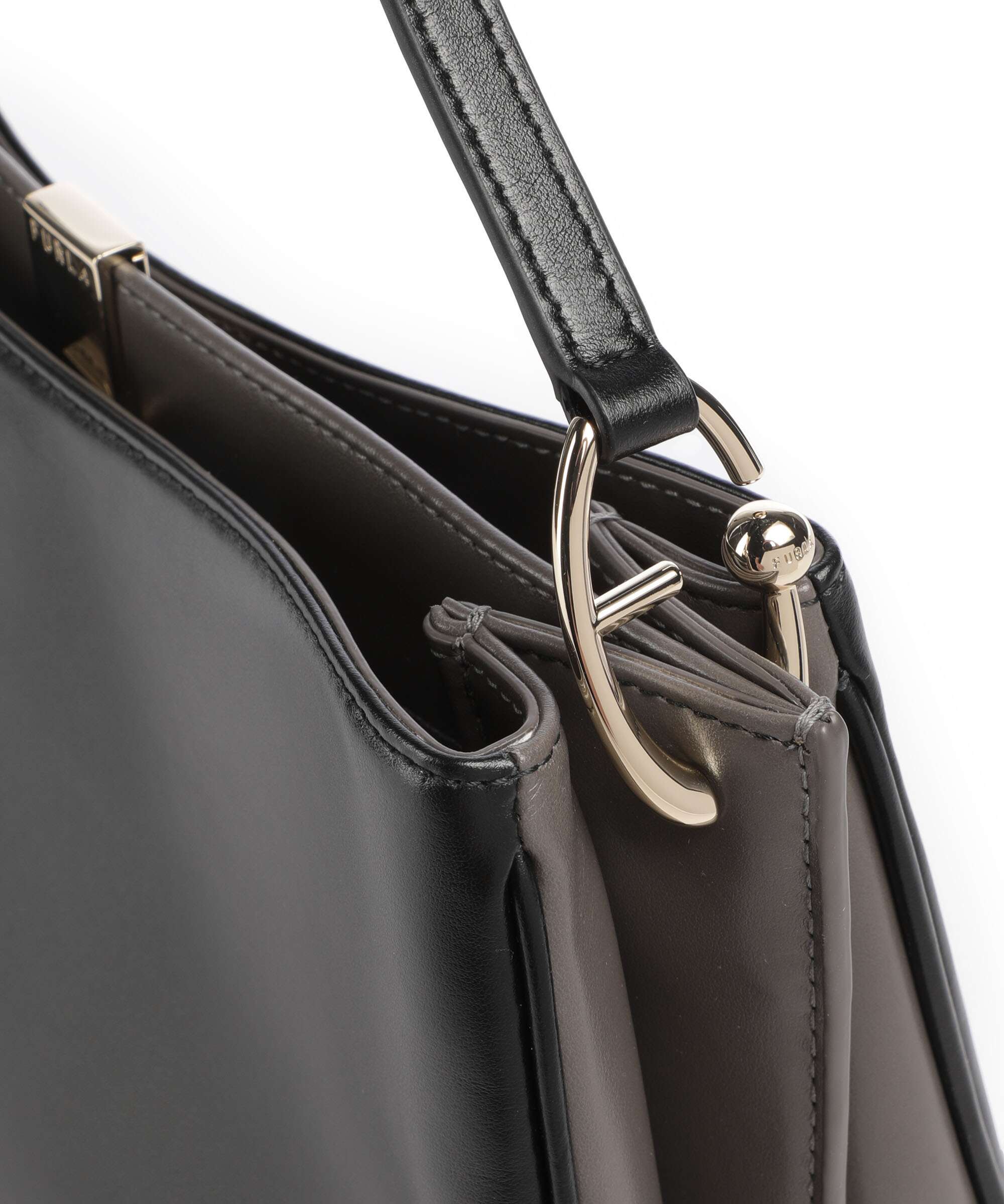 Furla Agata M Torba przez ramię nero/urban gray - Image 4