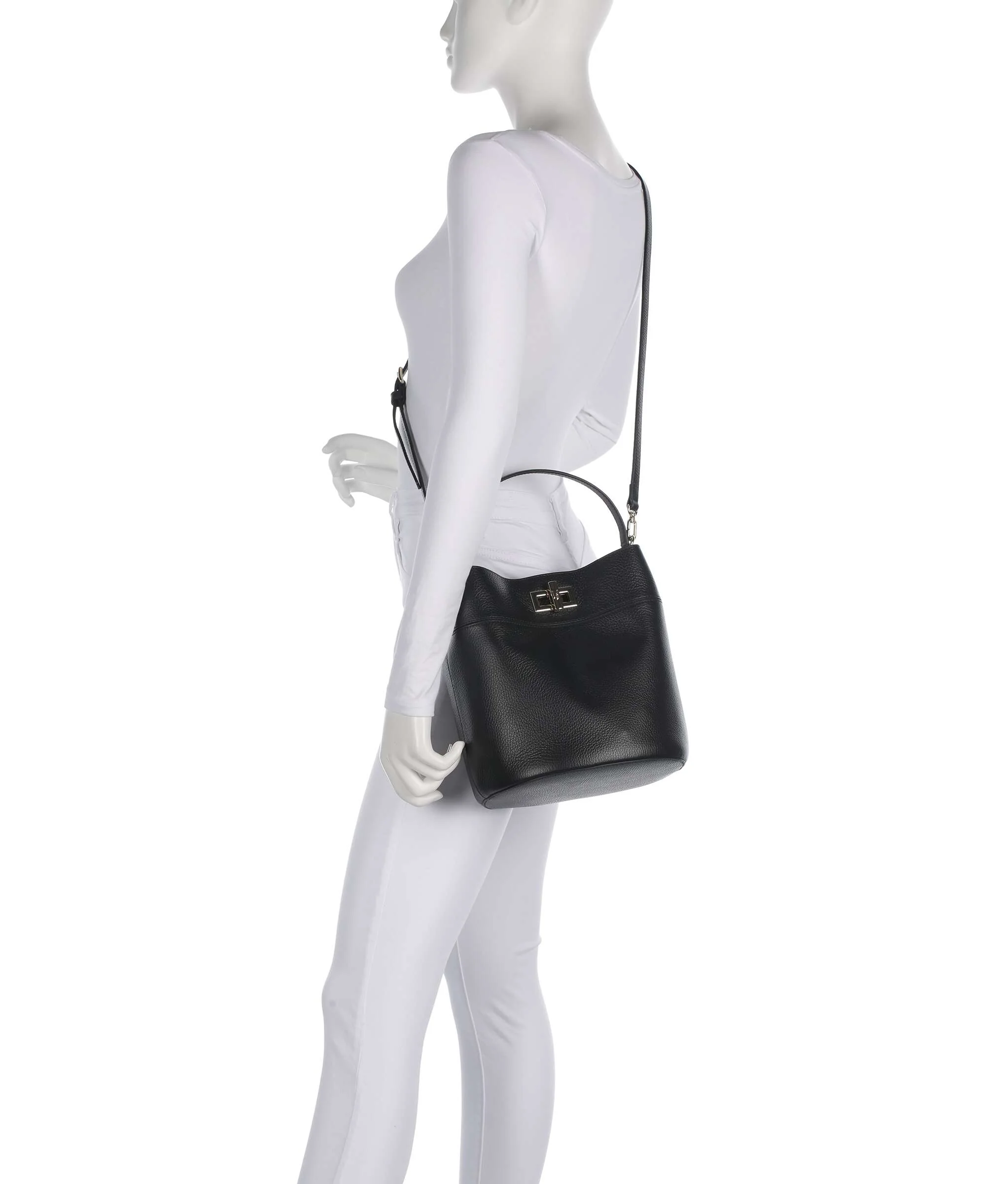 Furla Amelia M Torebka worek nero - Image 3