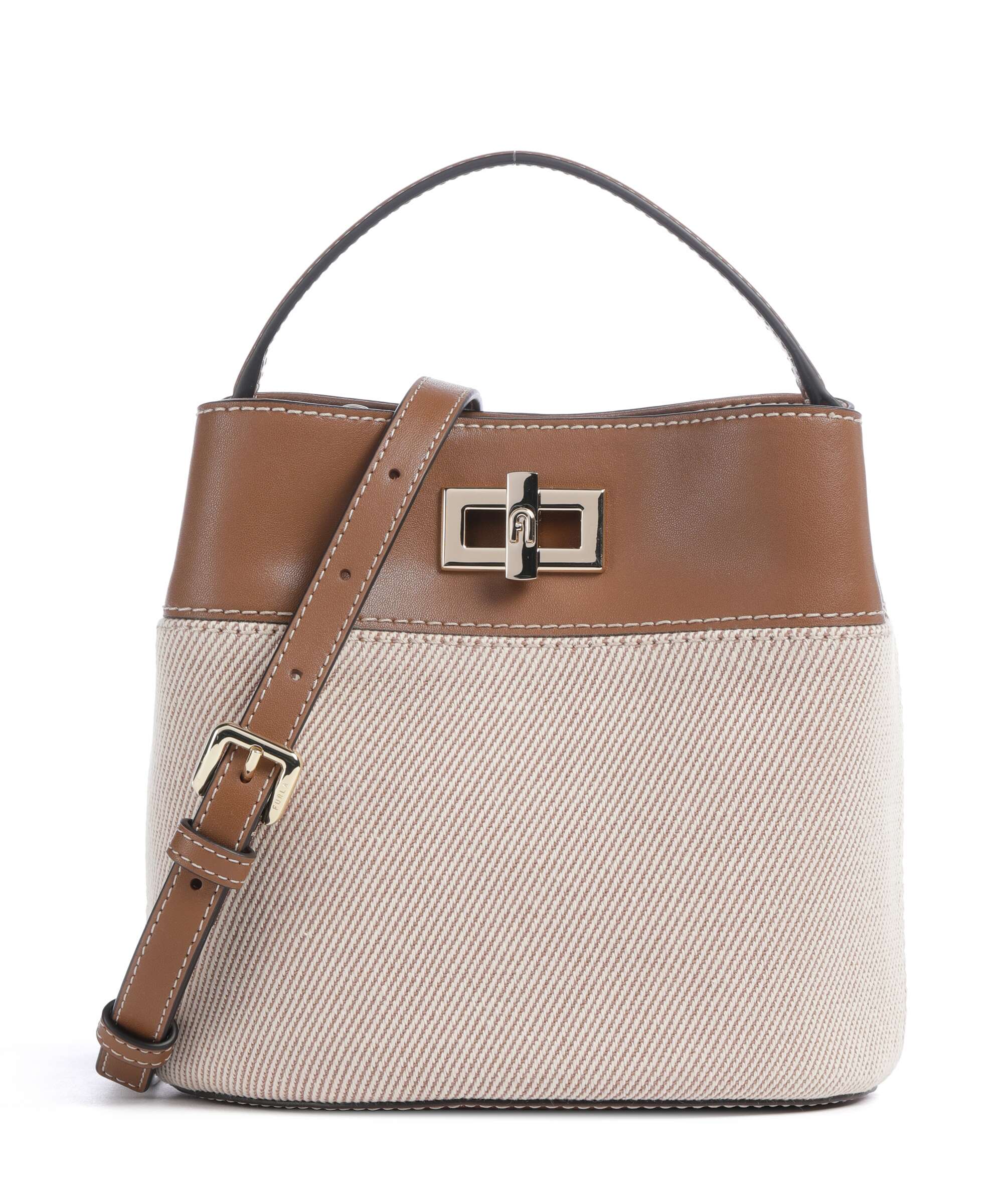 Furla Amelia Mini Torebka worek toni cognac