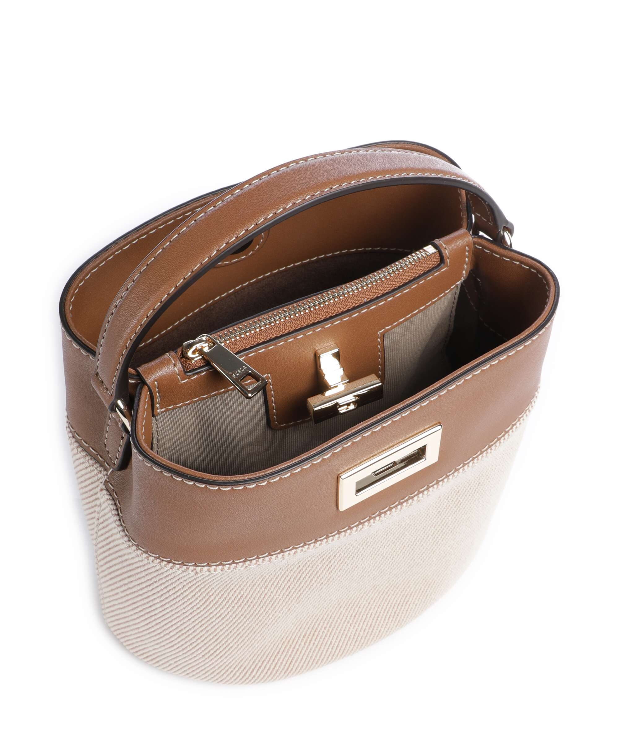 Furla Amelia Mini Torebka worek toni cognac - Image 6