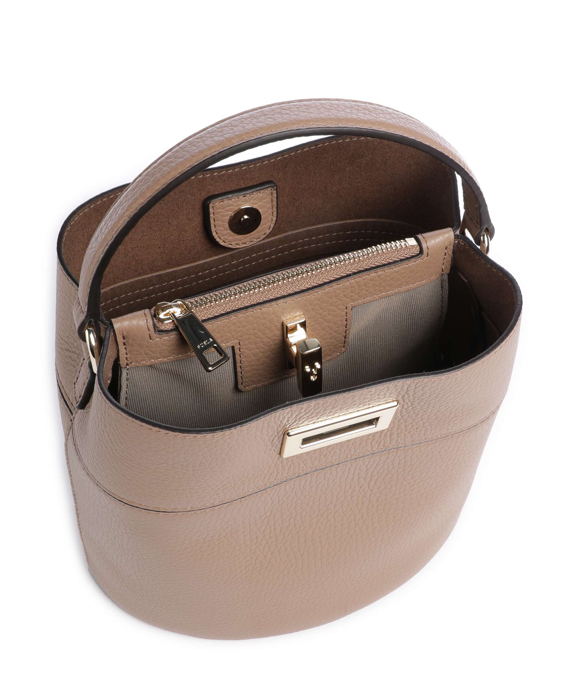 Furla Amelia Mini Torebka worek toffee - Image 6