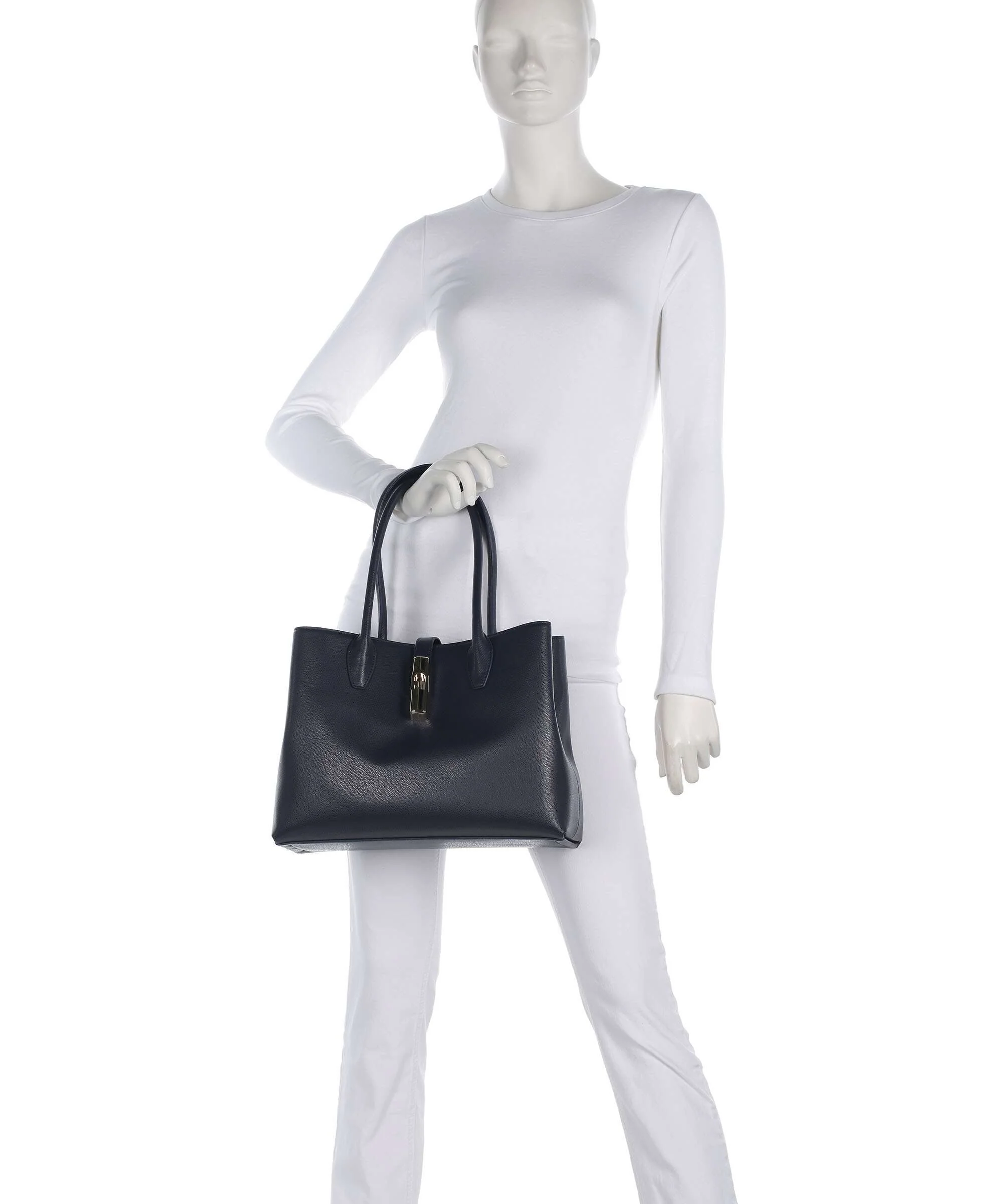 Furla Goccia M Torba na zakupy ink blue - Image 3