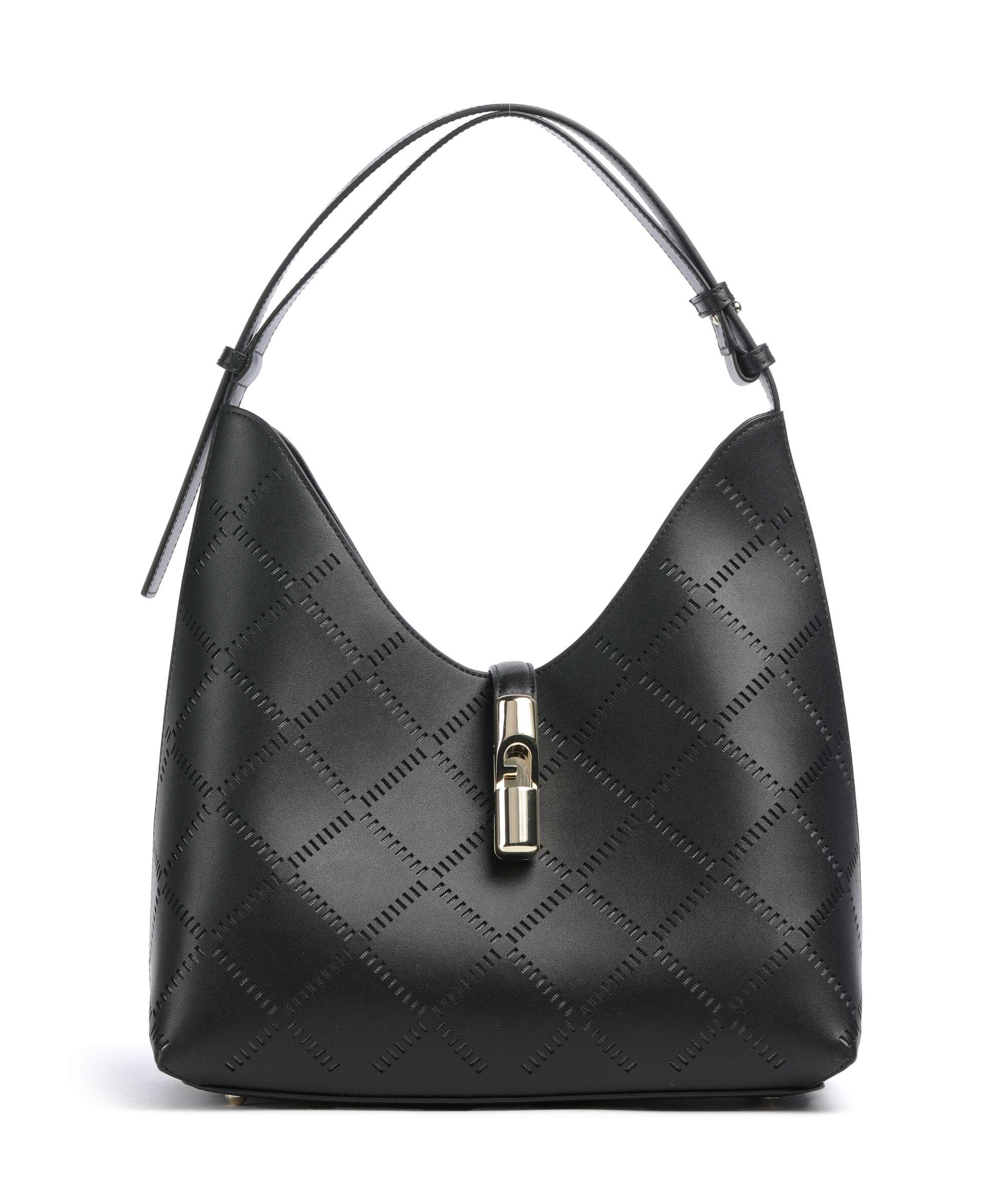 Furla Goccia M Torebka worek nero