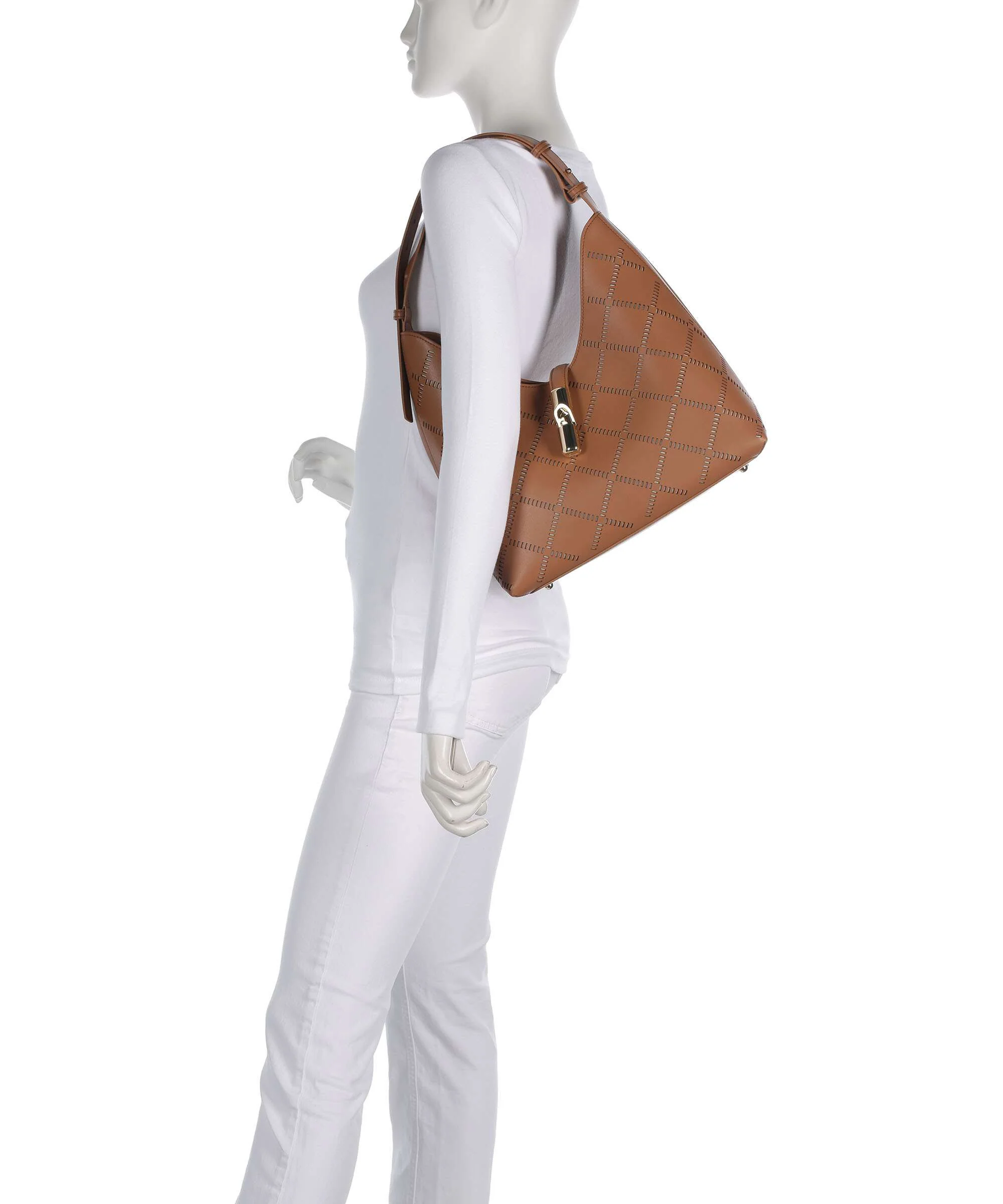 Furla Goccia M Torebka worek brandy - Image 3