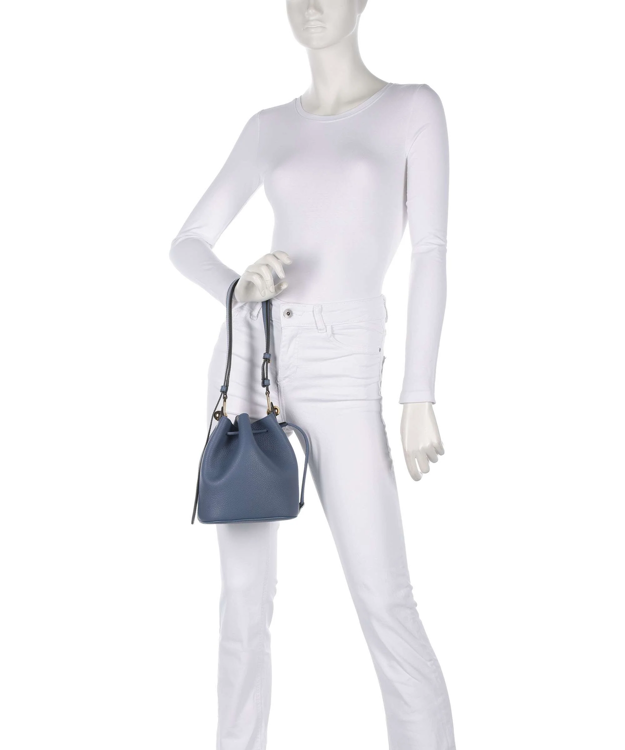 Furla Sfera Mini Torebka worek denim - Image 4