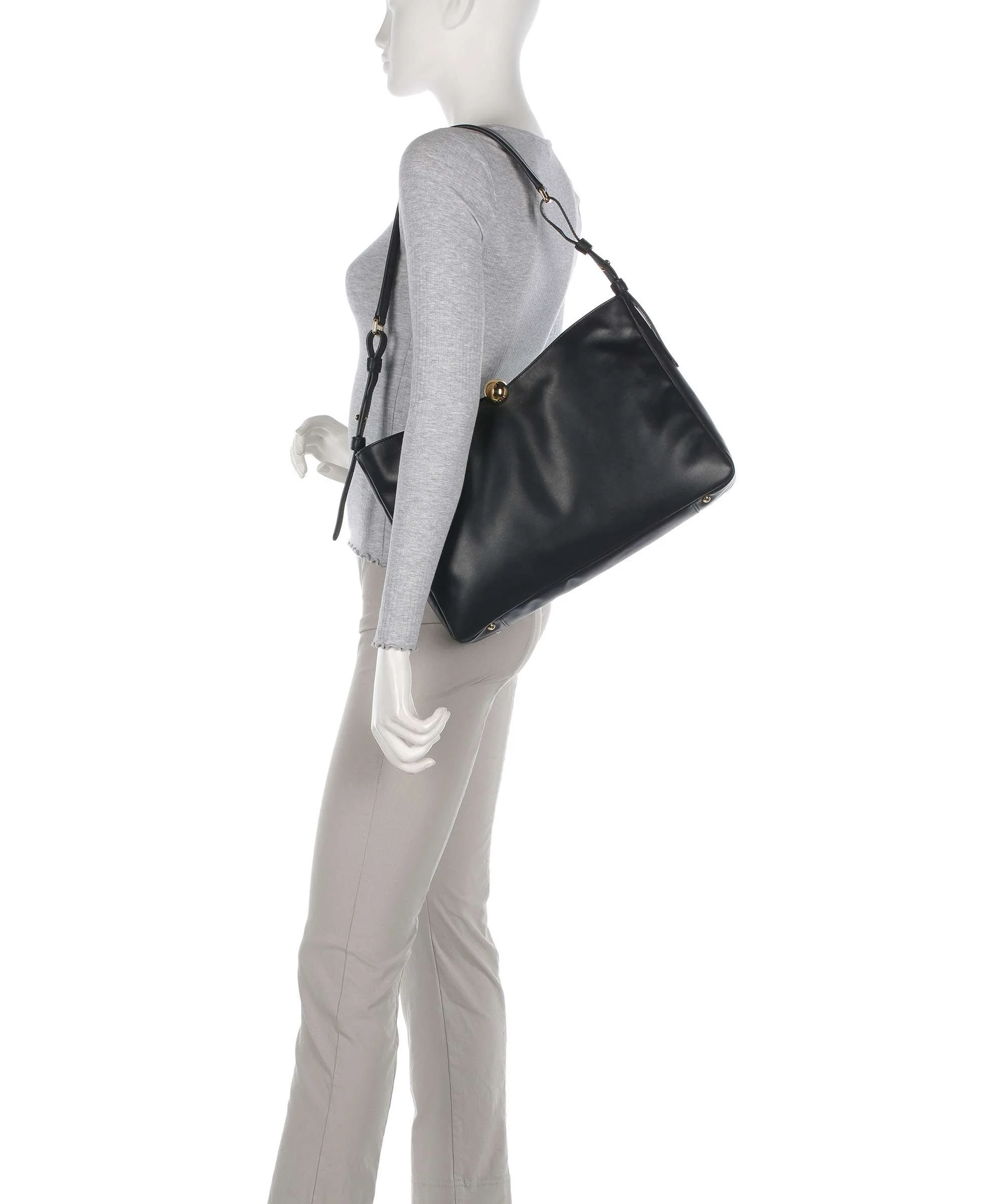 Furla Sfera Soft L Torebka worek nero - Image 3