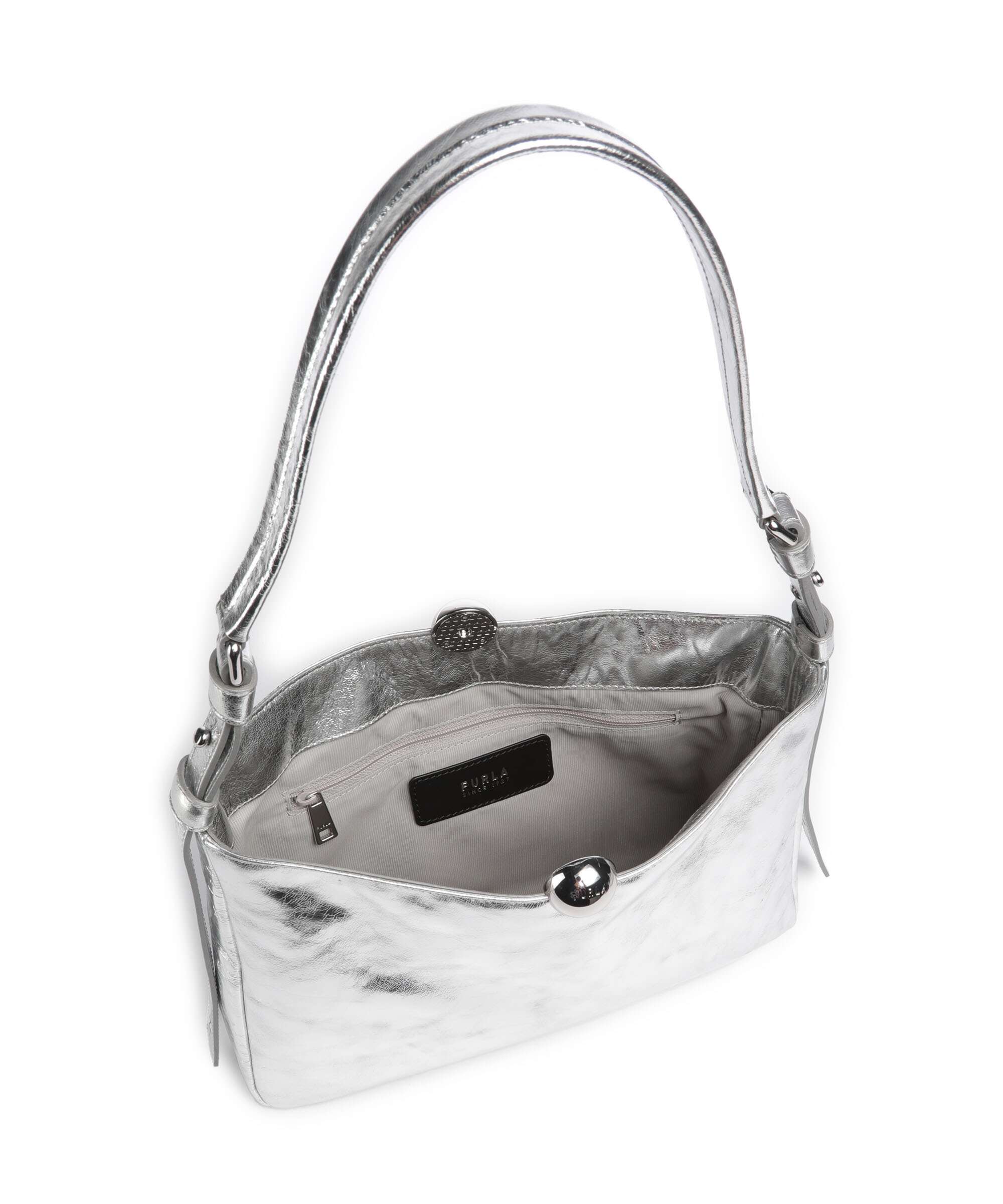 Furla Sfera Soft M Torba na ramię silver - Image 6