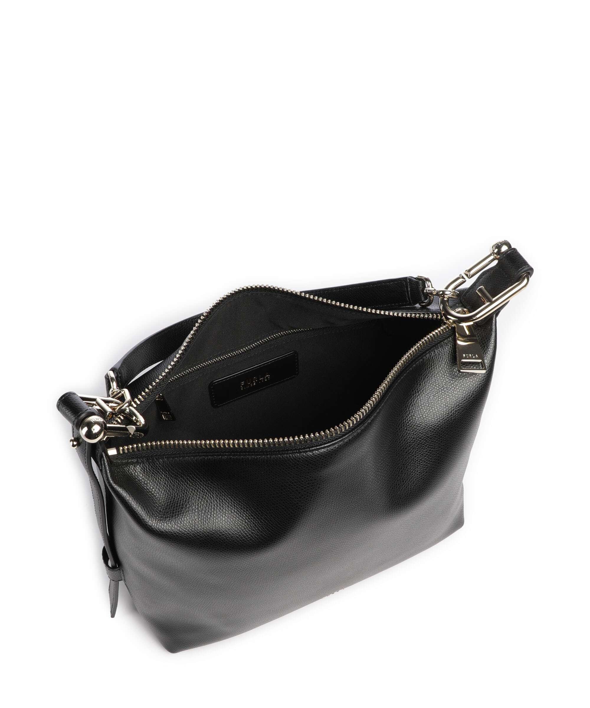 Furla Tonie M Torebka worek nero - Image 6