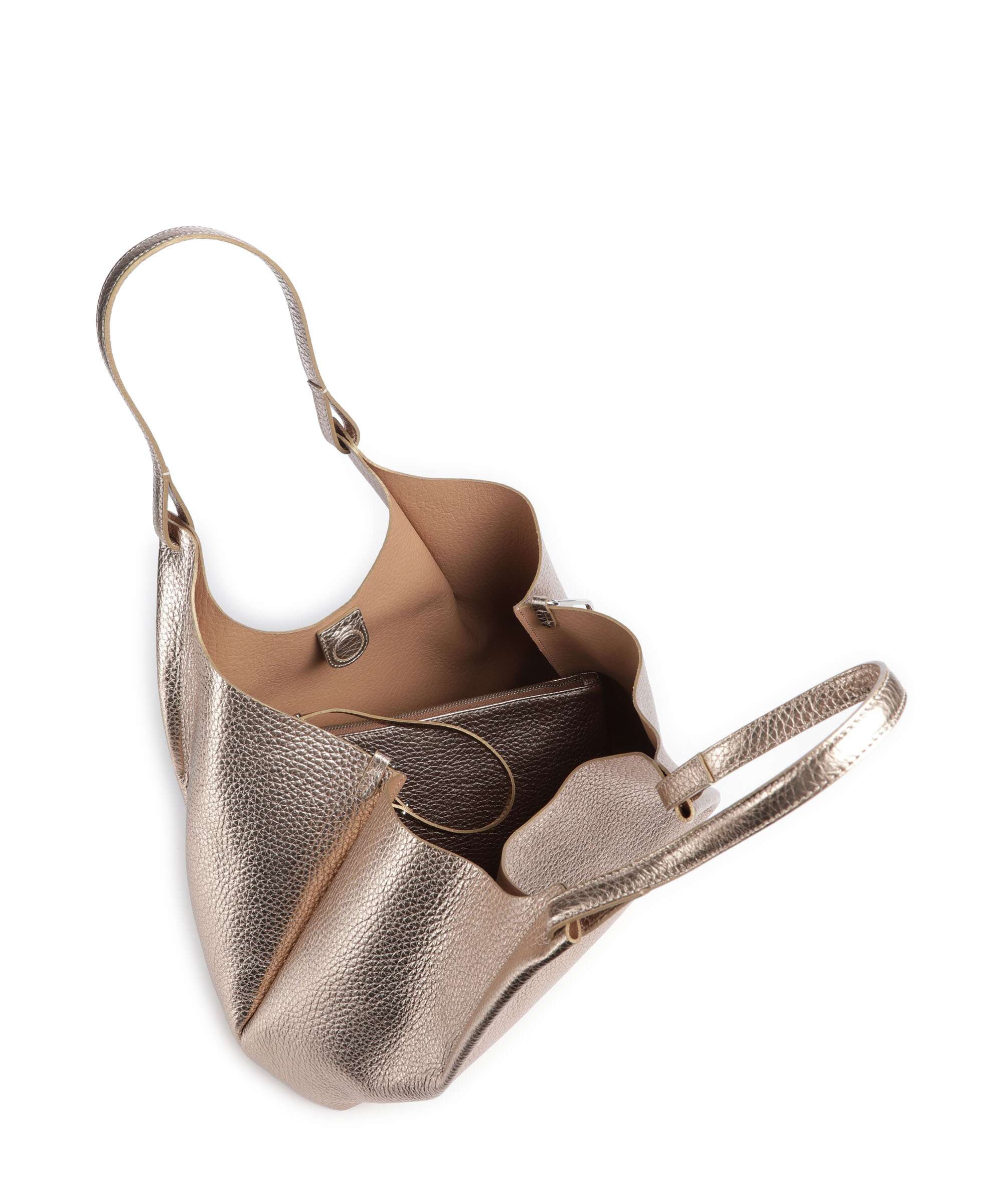 Gianni Chiarini Dua L Torebka worek mirage clay - Image 6
