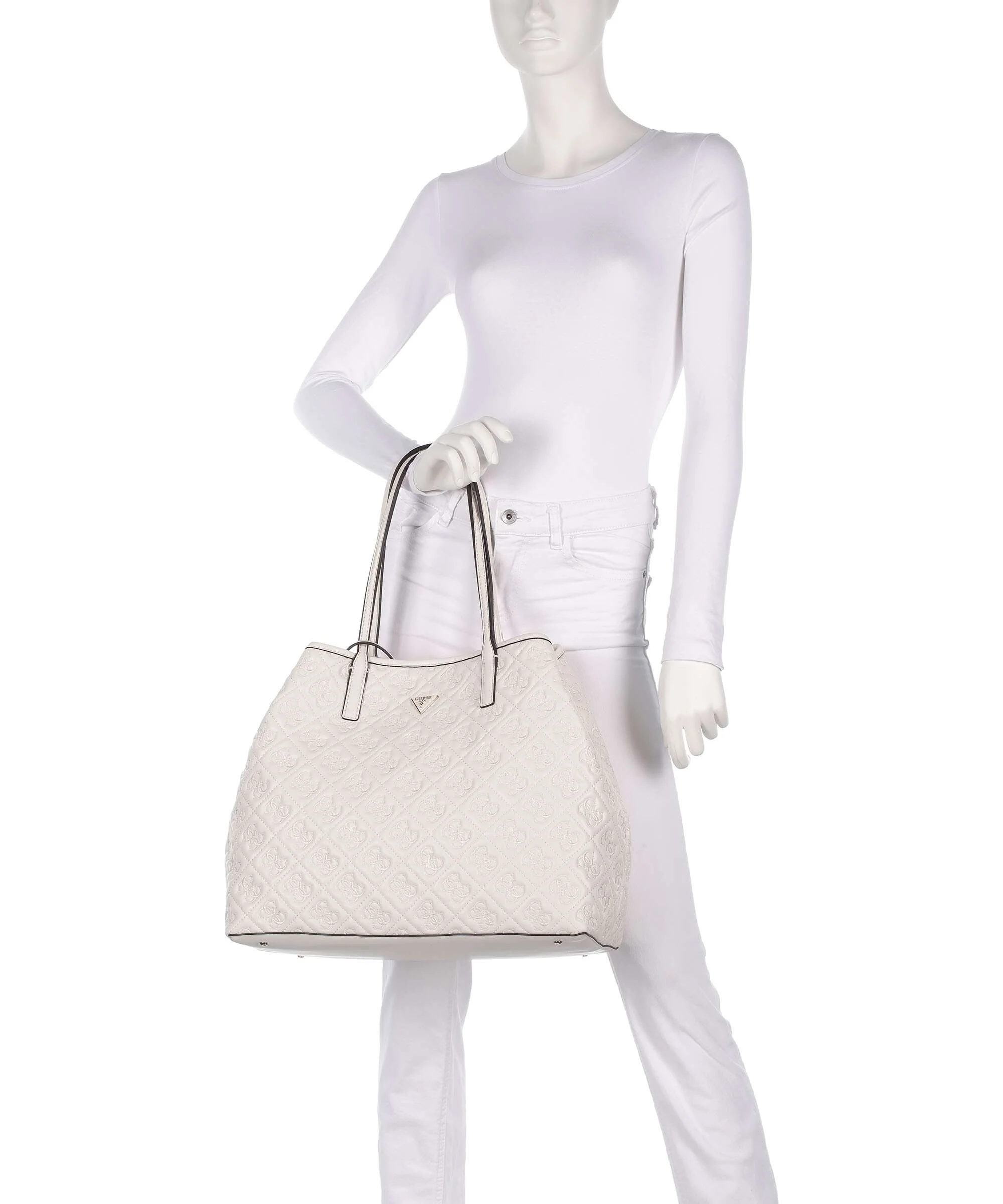 Guess Adelasia Torba na zakupy offwhite - Image 3