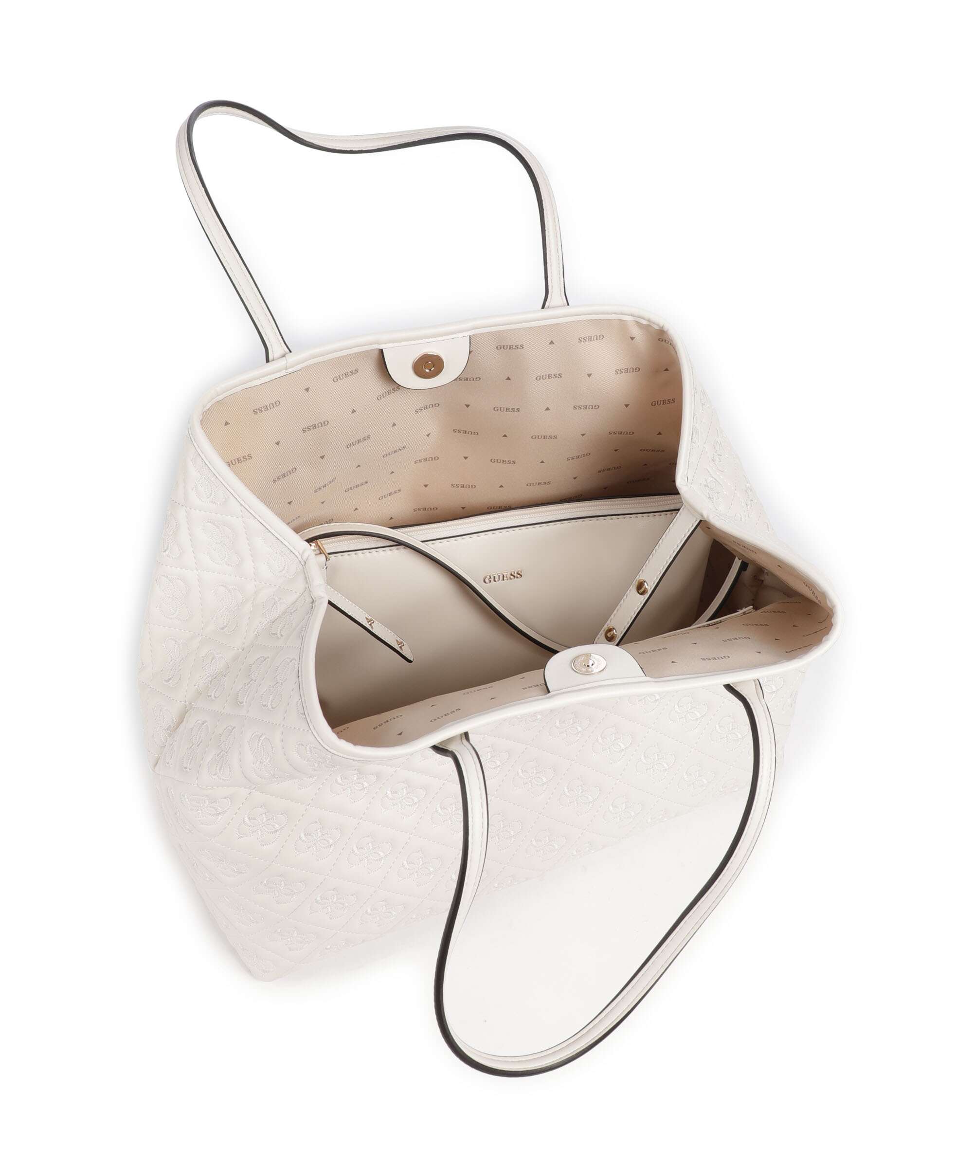 Guess Adelasia Torba na zakupy offwhite - Image 6