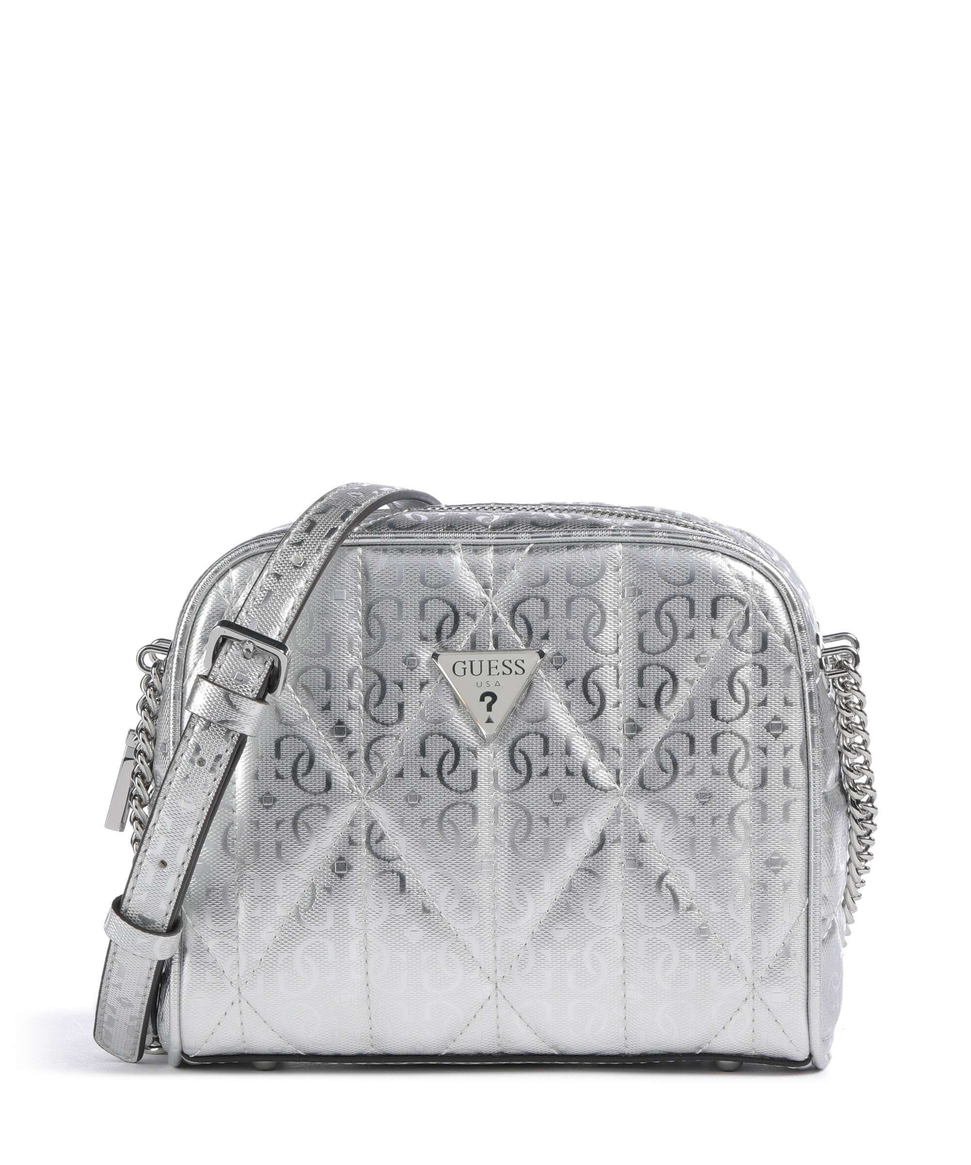 Guess Aldina G-Shine Torba przez ramię silver