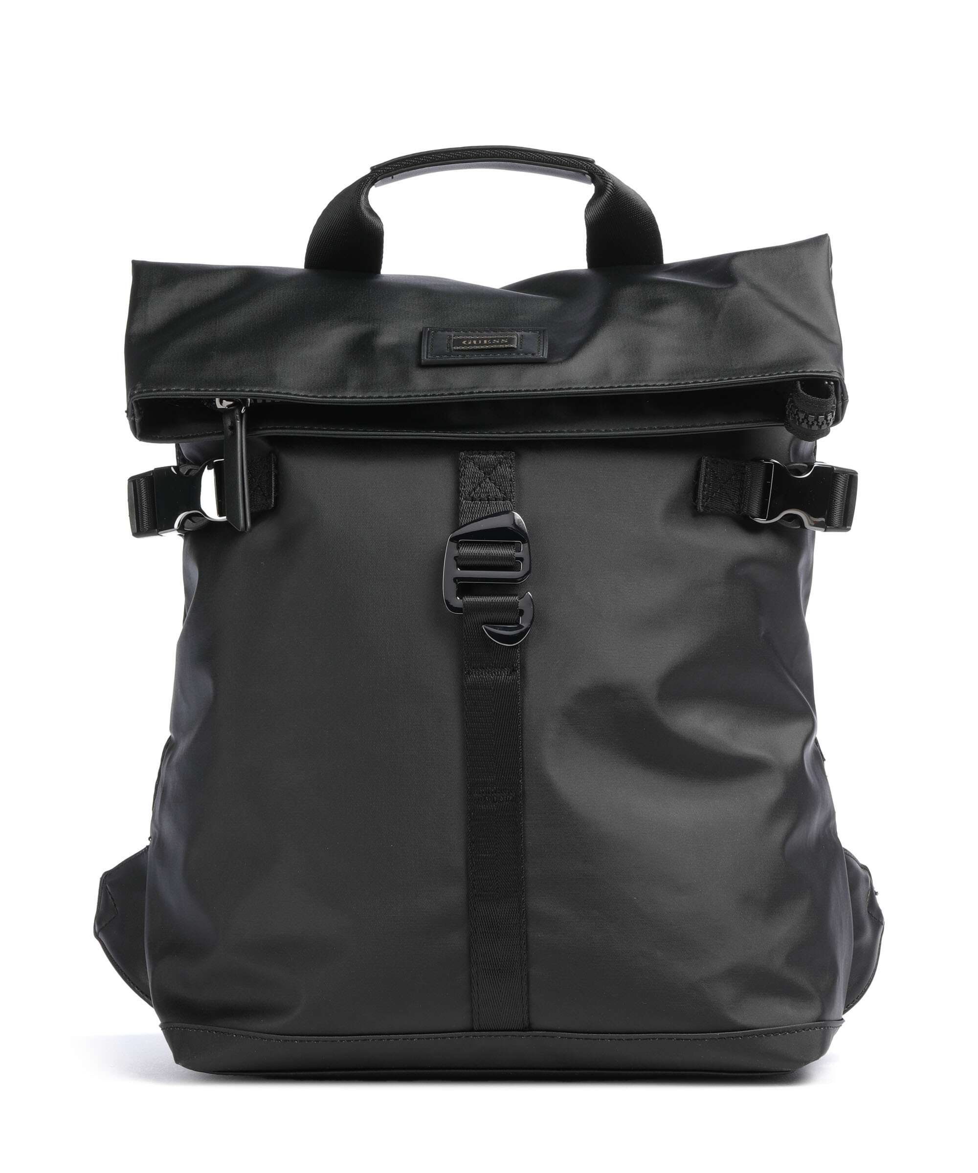 Guess Arezzo Plecak z rolowanym zamknięciem black