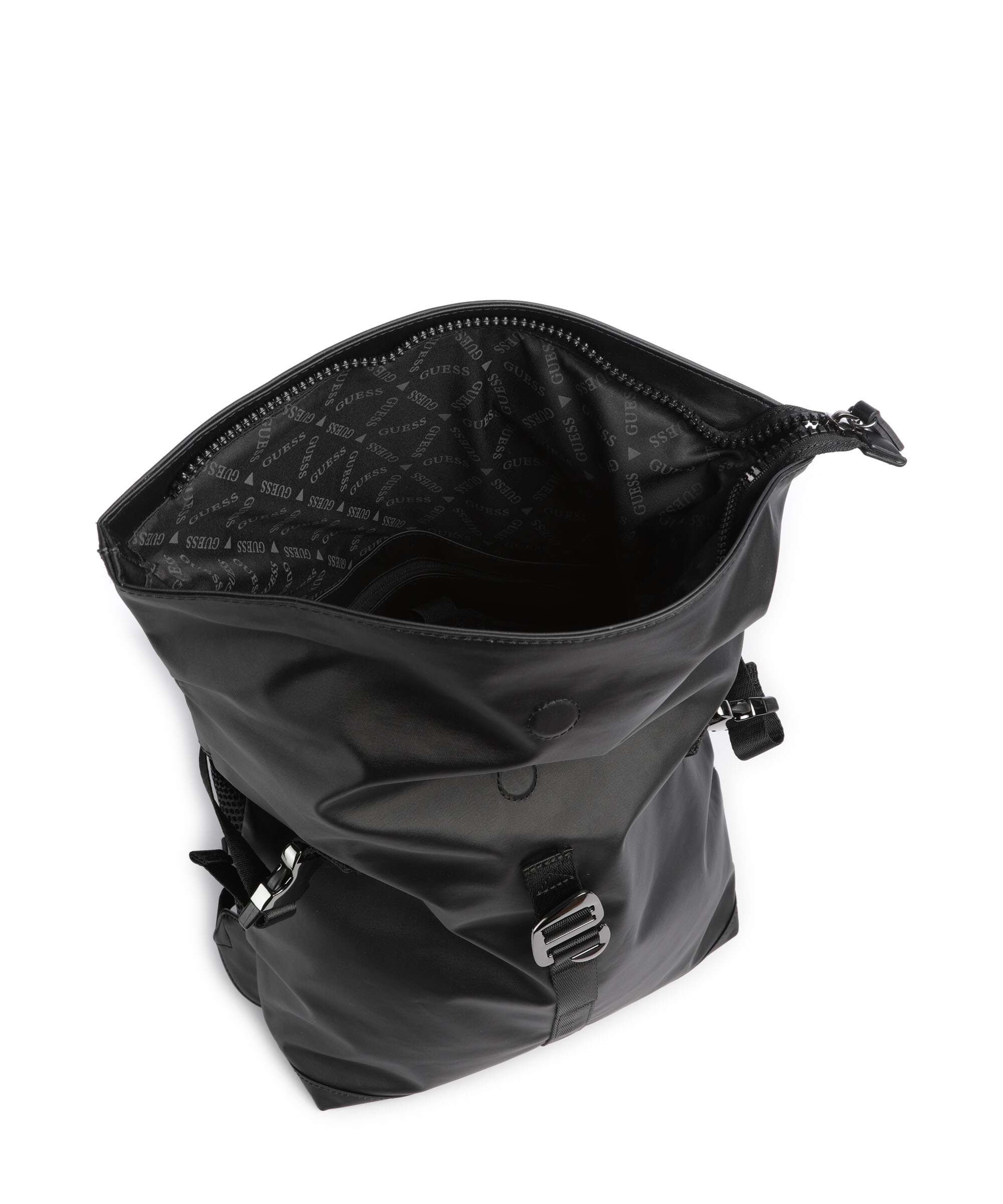 Guess Arezzo Plecak z rolowanym zamknięciem black - Image 6