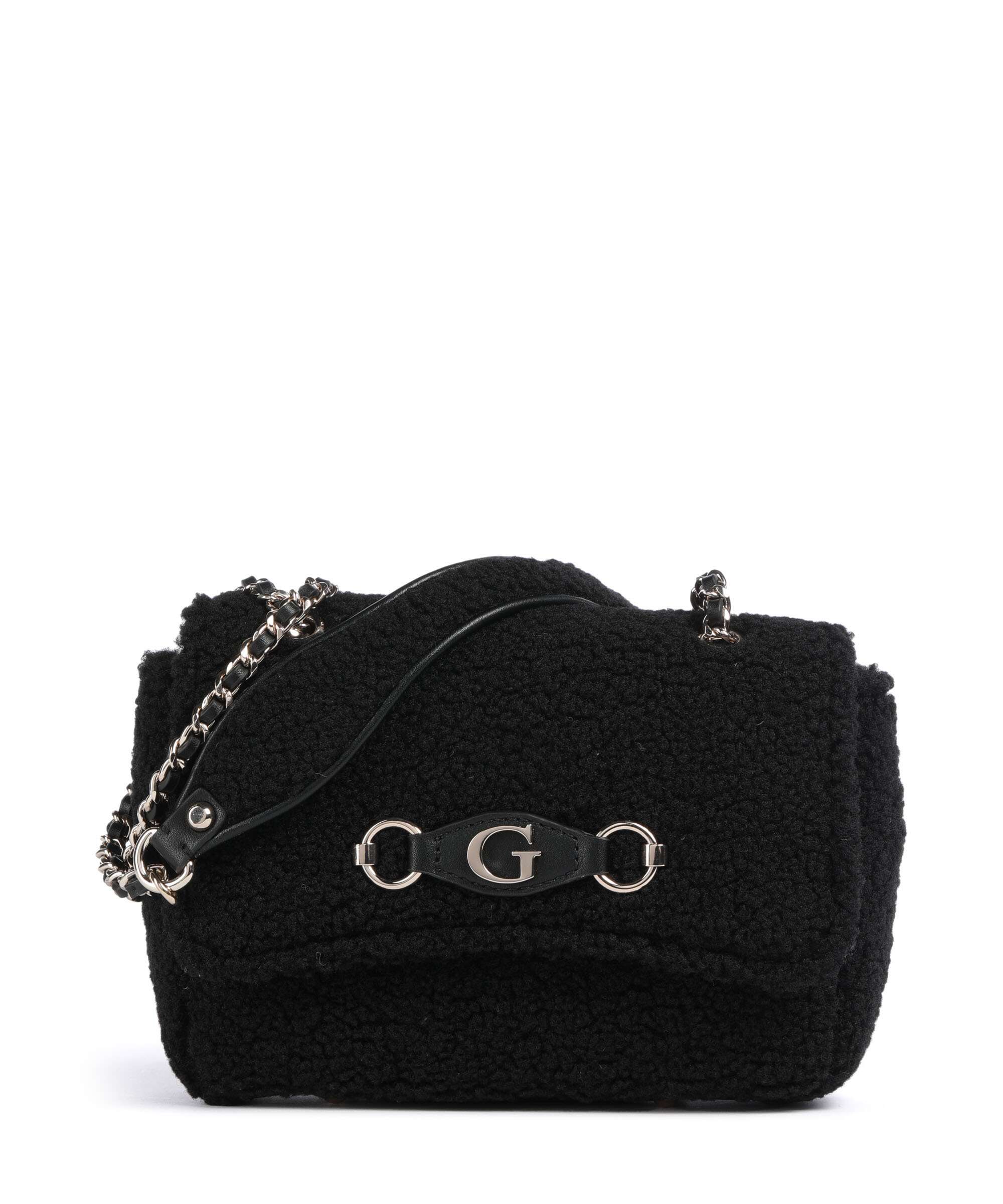 Guess Aslia Shearling Torba na ramię black