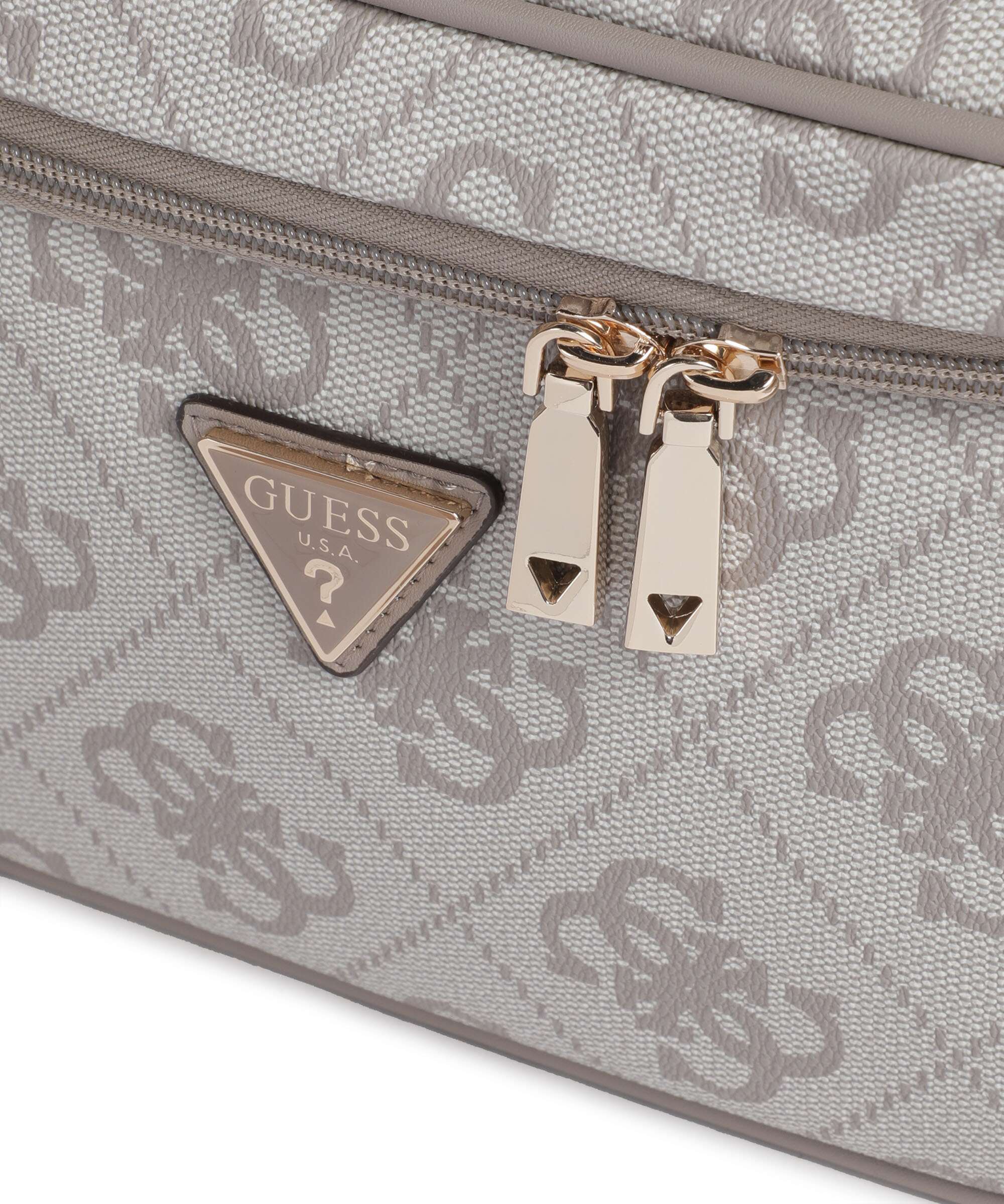 Guess Berta 4G Logo Torby toaletowe dark taupe logo - Image 3